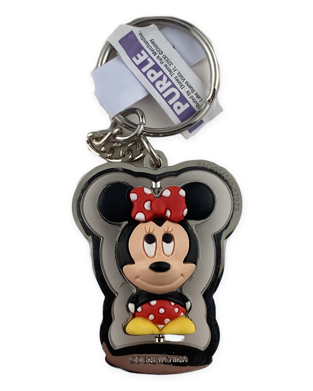 Disney Parks Keychain - Minnie Mouse - Spinner