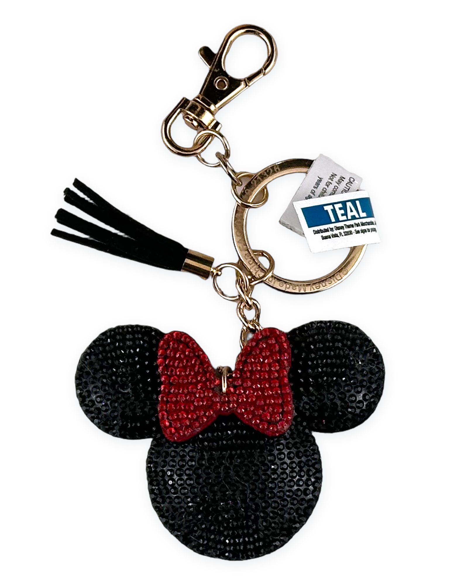Disney Parks Keychain - Minnie Mouse - Bling Jeweled - Tassel