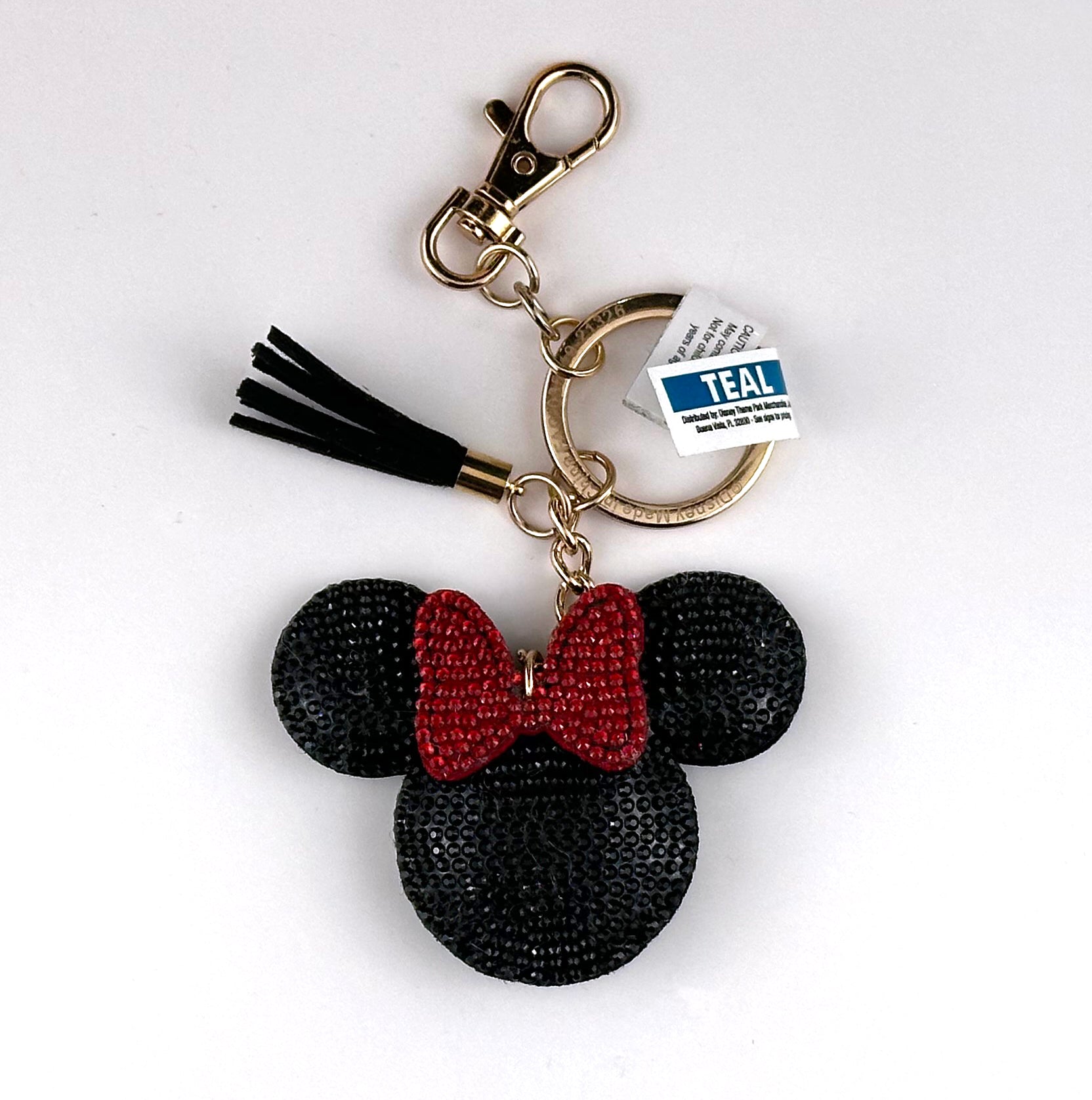 Disney Parks Keychain - Minnie Mouse - Bling Jeweled - Tassel