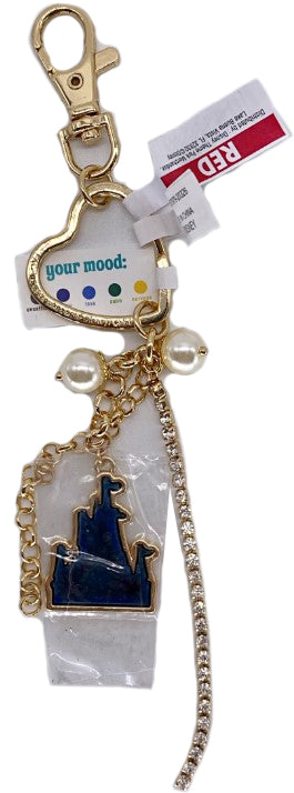 Disney Parks Keychain - Cinderella Castle and Heart - Color Change Mood Detector