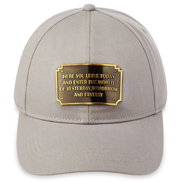 Disney Parks - Baseball Cap - Walt Disney Quote - Yesterday, Tomorrow, and Fantasy, image 1