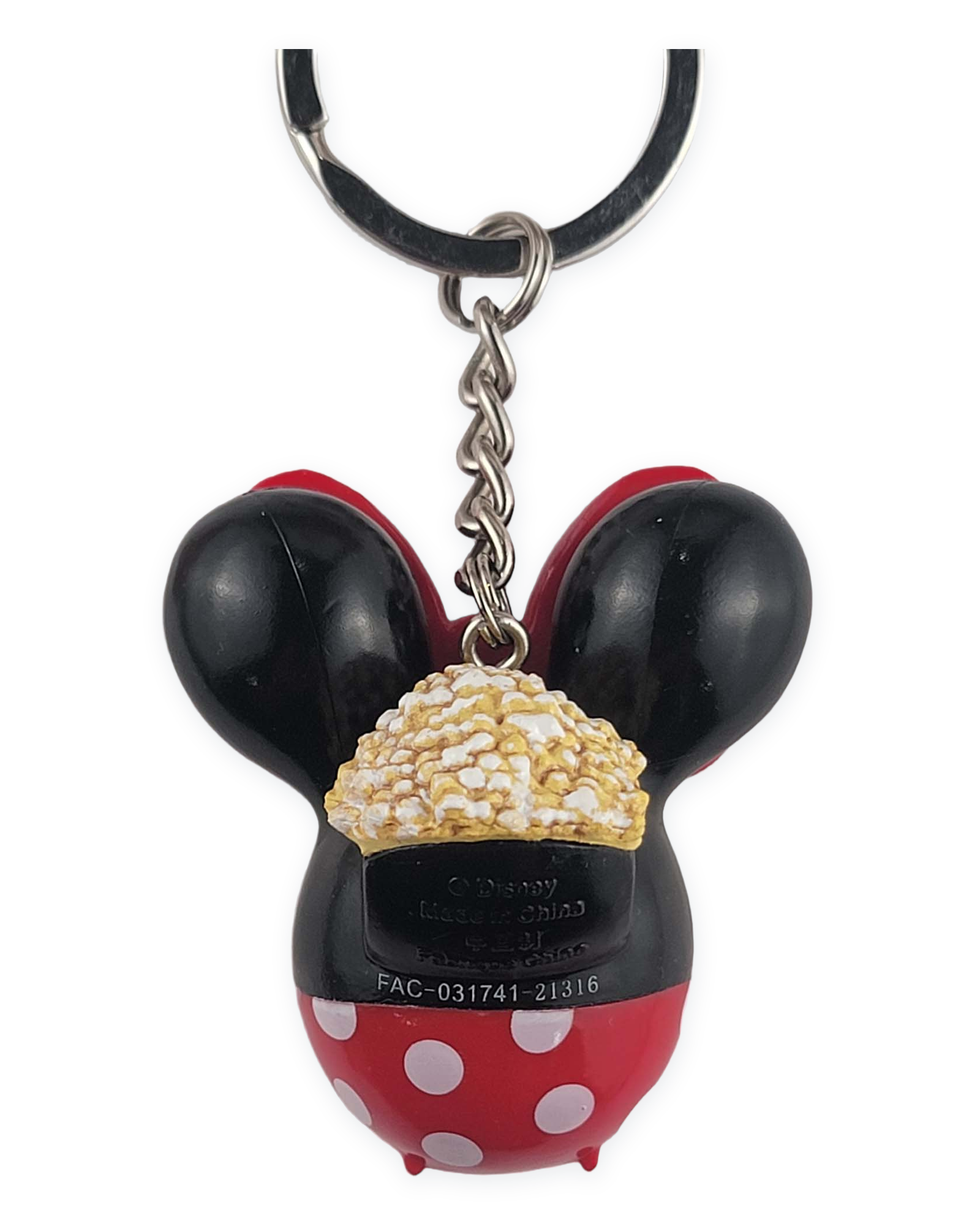 Disney Parks Keychain - Minnie Mouse - Popcorn Bucket