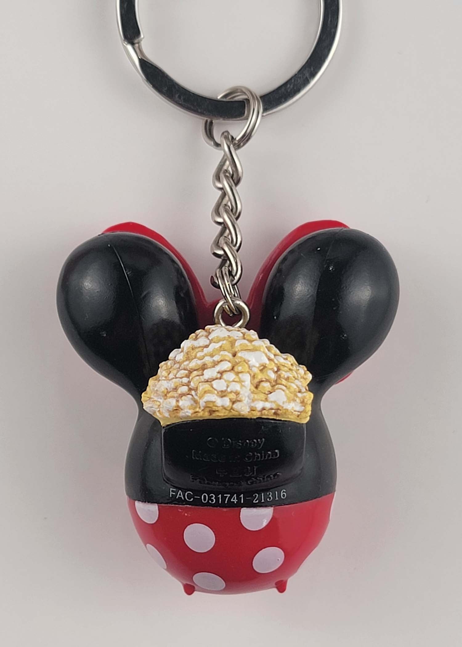 Disney Parks Keychain - Minnie Mouse - Popcorn Bucket
