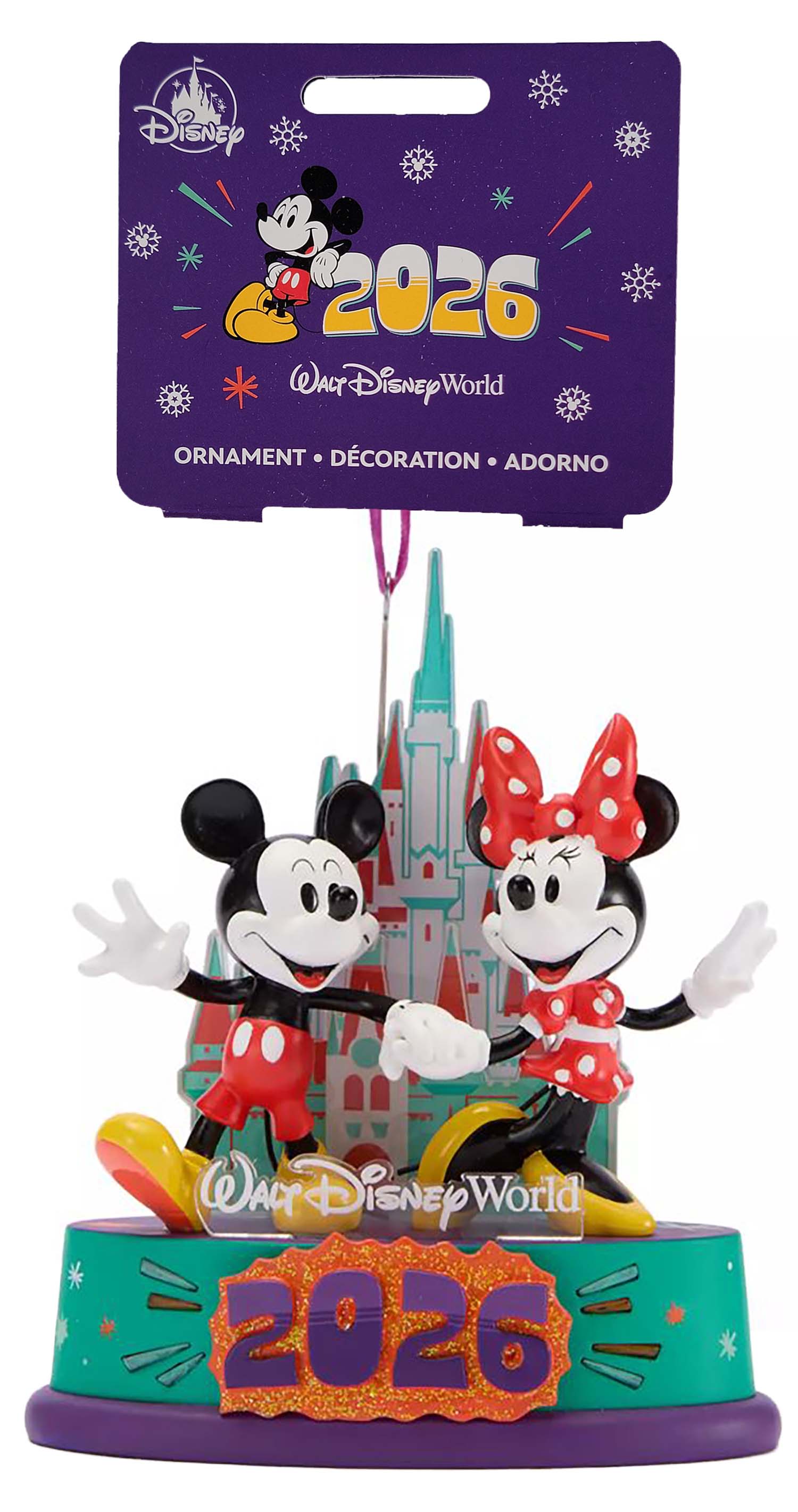 Disney Parks Figurine Ornament - 2026 Walt Disney World - Mickey Mouse Ears
