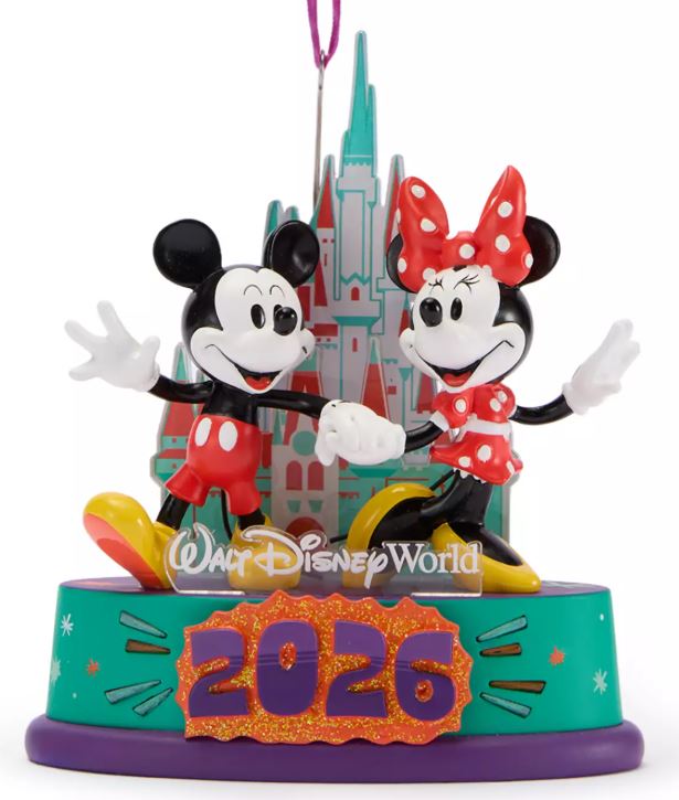 Disney Parks Figurine Ornament - 2026 Walt Disney World - Mickey Mouse Ears