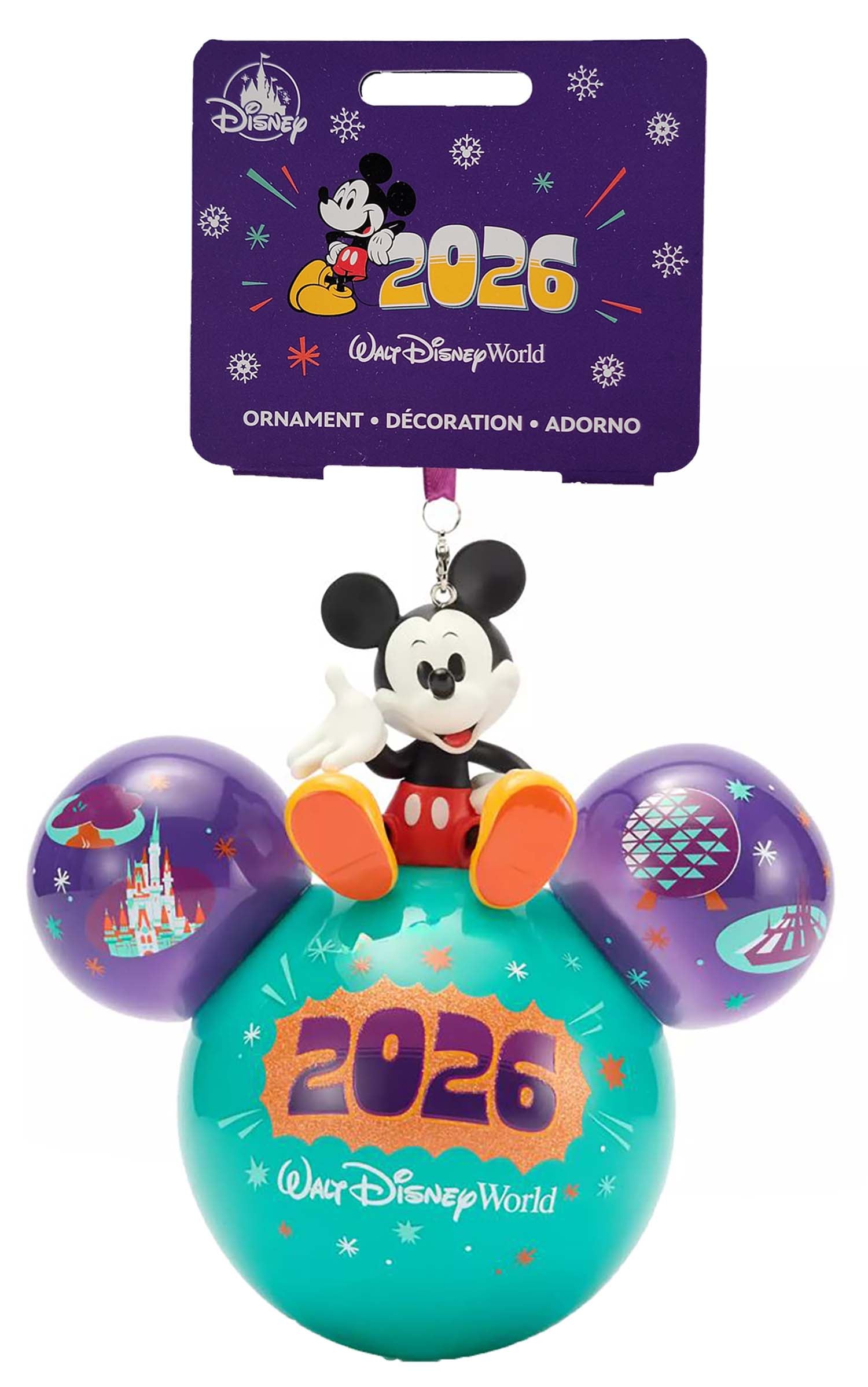 Disney Parks Figurine Ornament - 2026 Walt Disney World - Mickey Mouse Ears Icon
