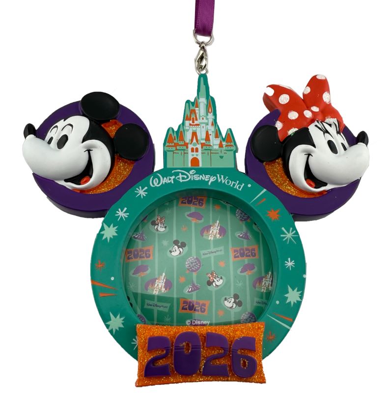 Disney Parks Photo Frame Ornament - 2026 Walt Disney World- Mickey and Minnie Mouse