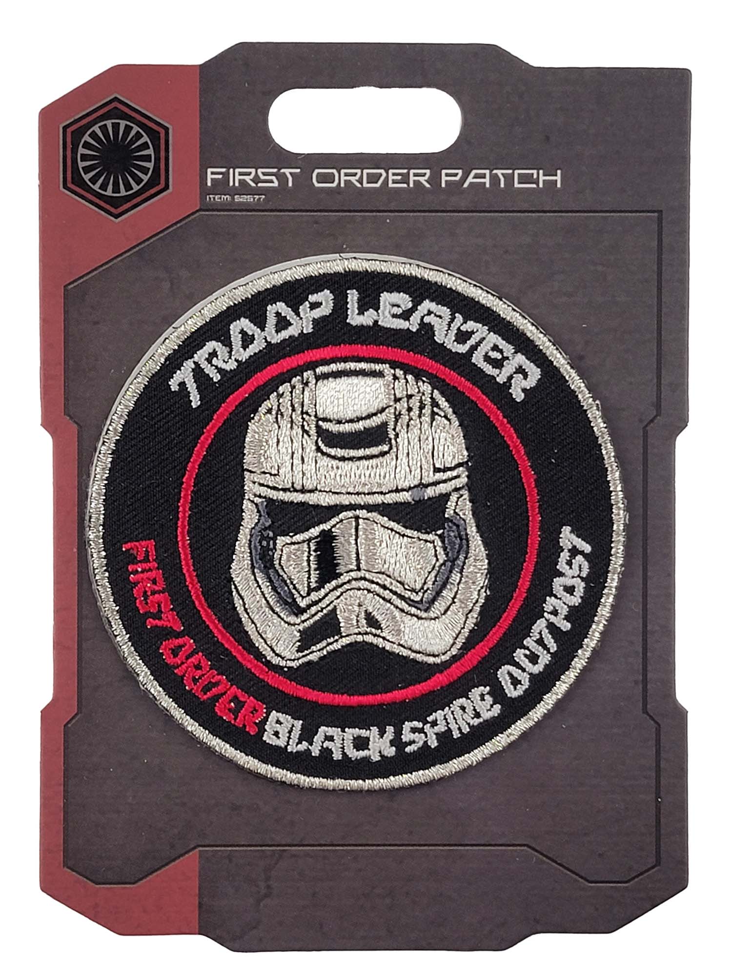 Disney Parks Patch - Star Wars - Galaxy's Edge - Black Spire Outpost - First Order - Troop Leader