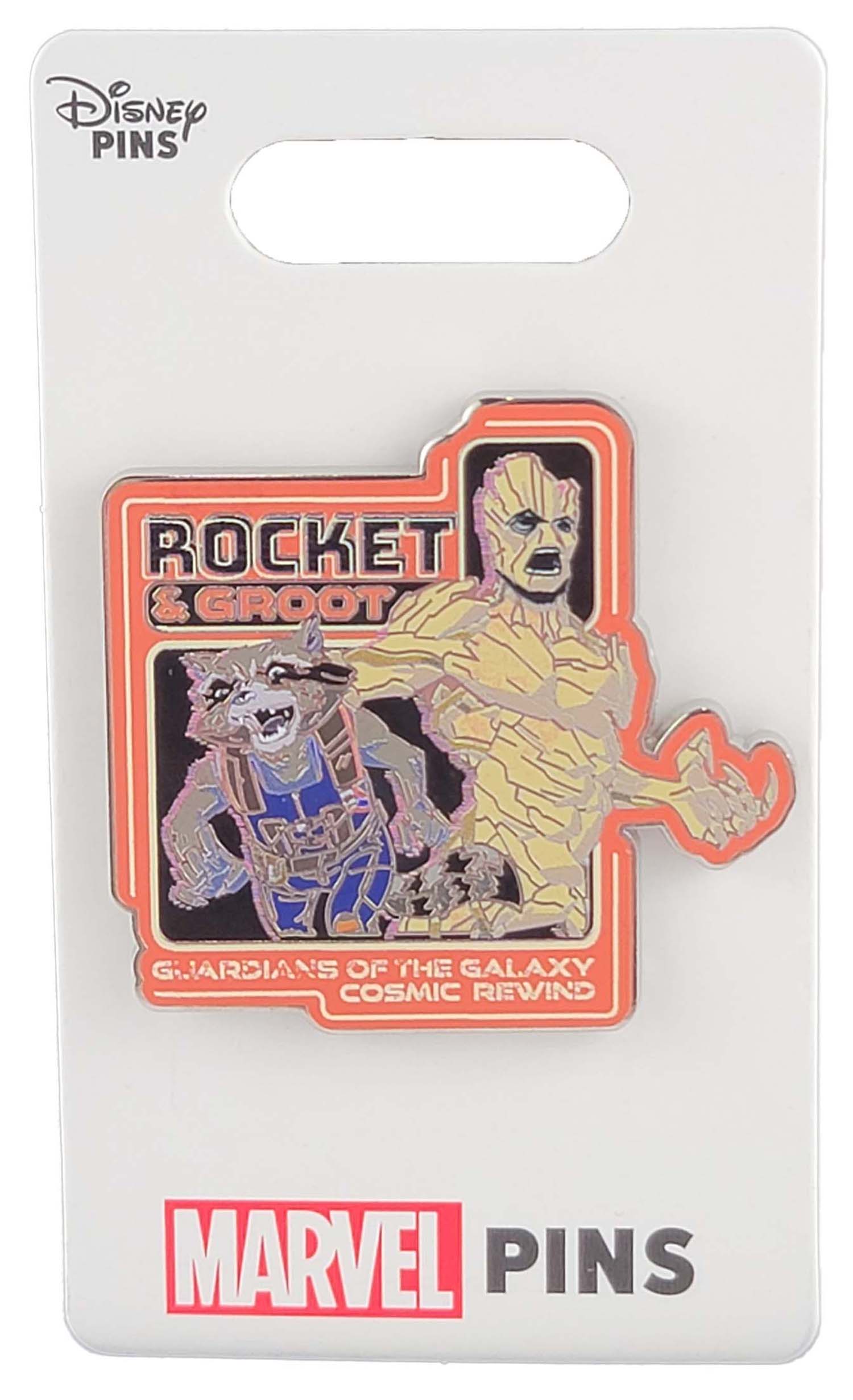 Disney Pin - Guardians of the Galaxy - Cosmic Rewind - Retro Rocket and Groot