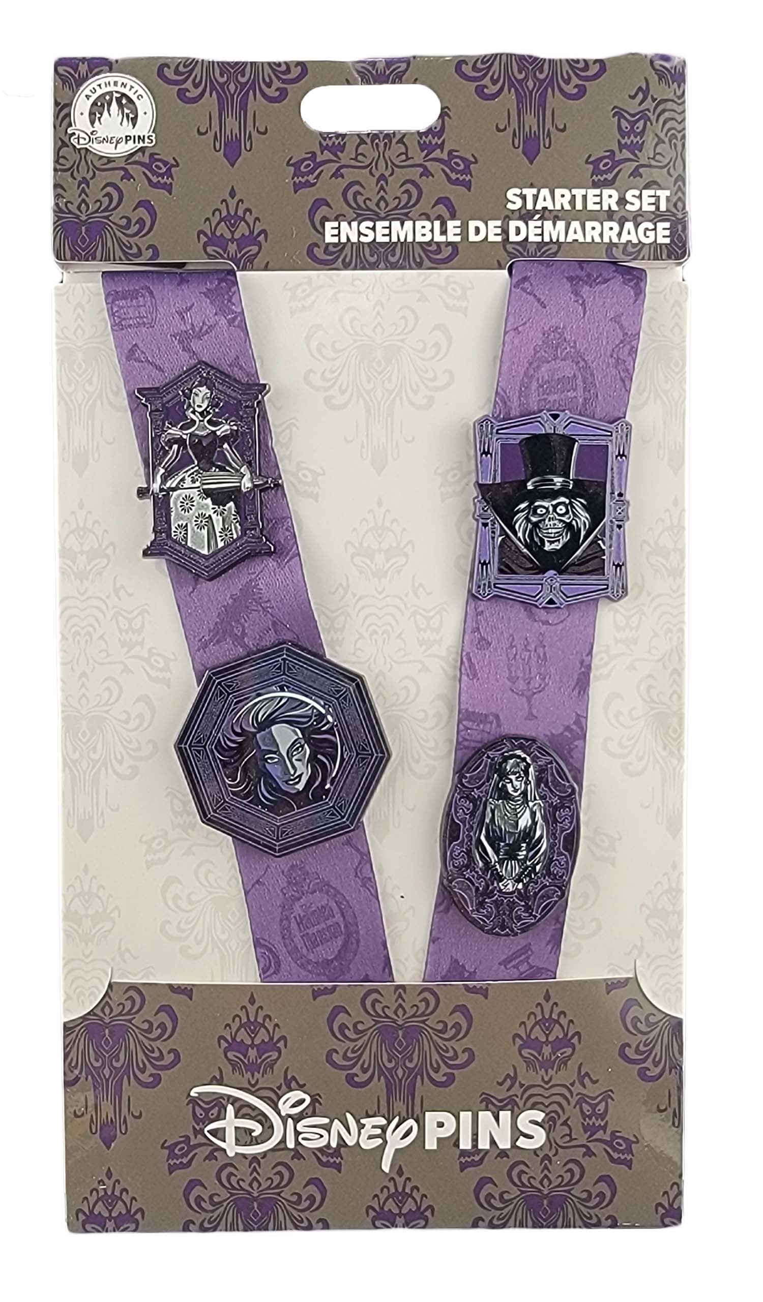 Disney Pin - Starter Set - The Haunted Mansion - Tightrope Walker, Madame Leota, the Hatbox Ghost, and Constance the Bride