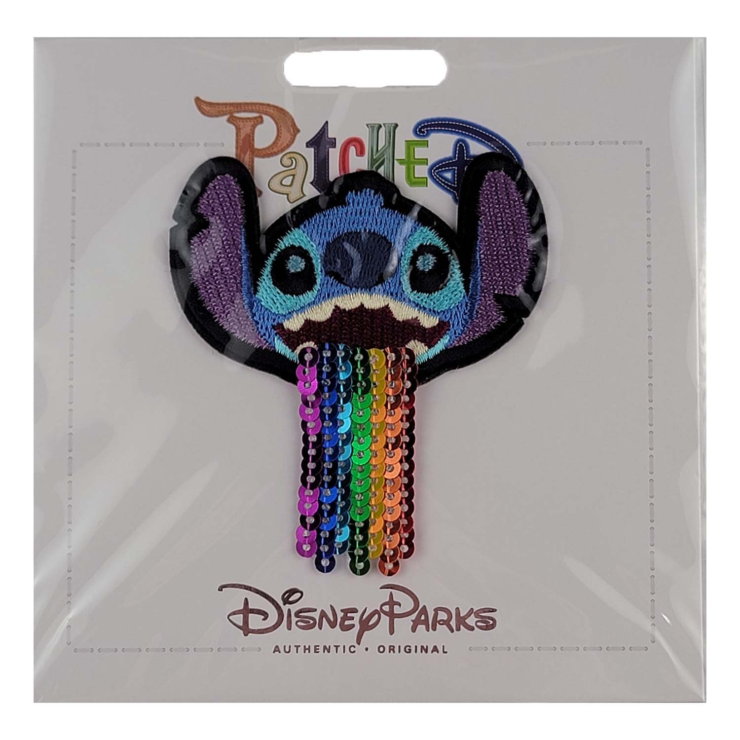 Disney Parks Patch - Lilo and Stitch - Stitch - Rainbow Sequin - Patch