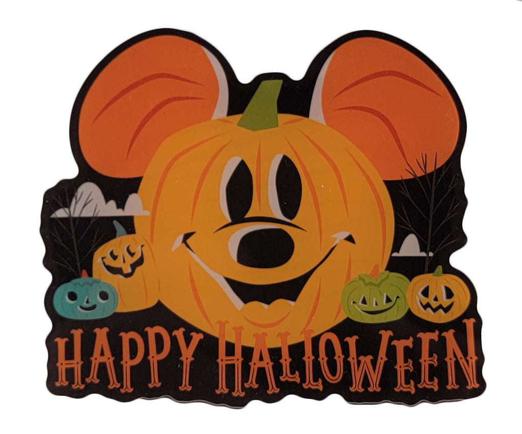 Disney Parks Magnet - Happy Halloween - Mickey Mouse - Pumpkin - front view