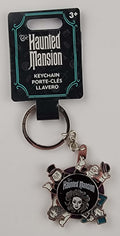 Disney Parks Keychain - Haunted Mansion - Madame Leota and Hitchhiking Ghosts - Spinner