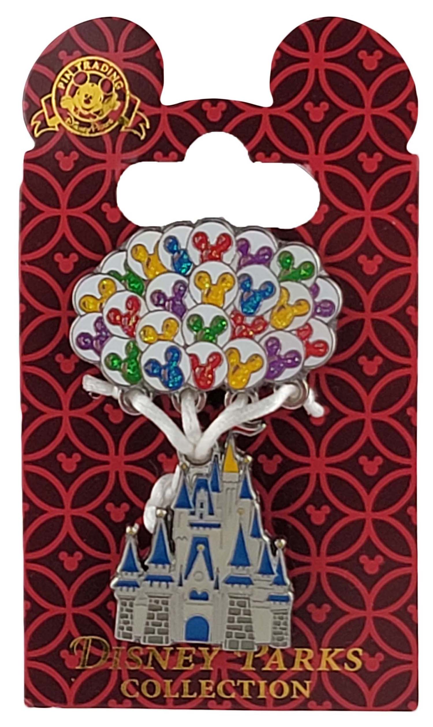 Disney Pin - Cinderella Castle - Lifted by Mickey Balloons