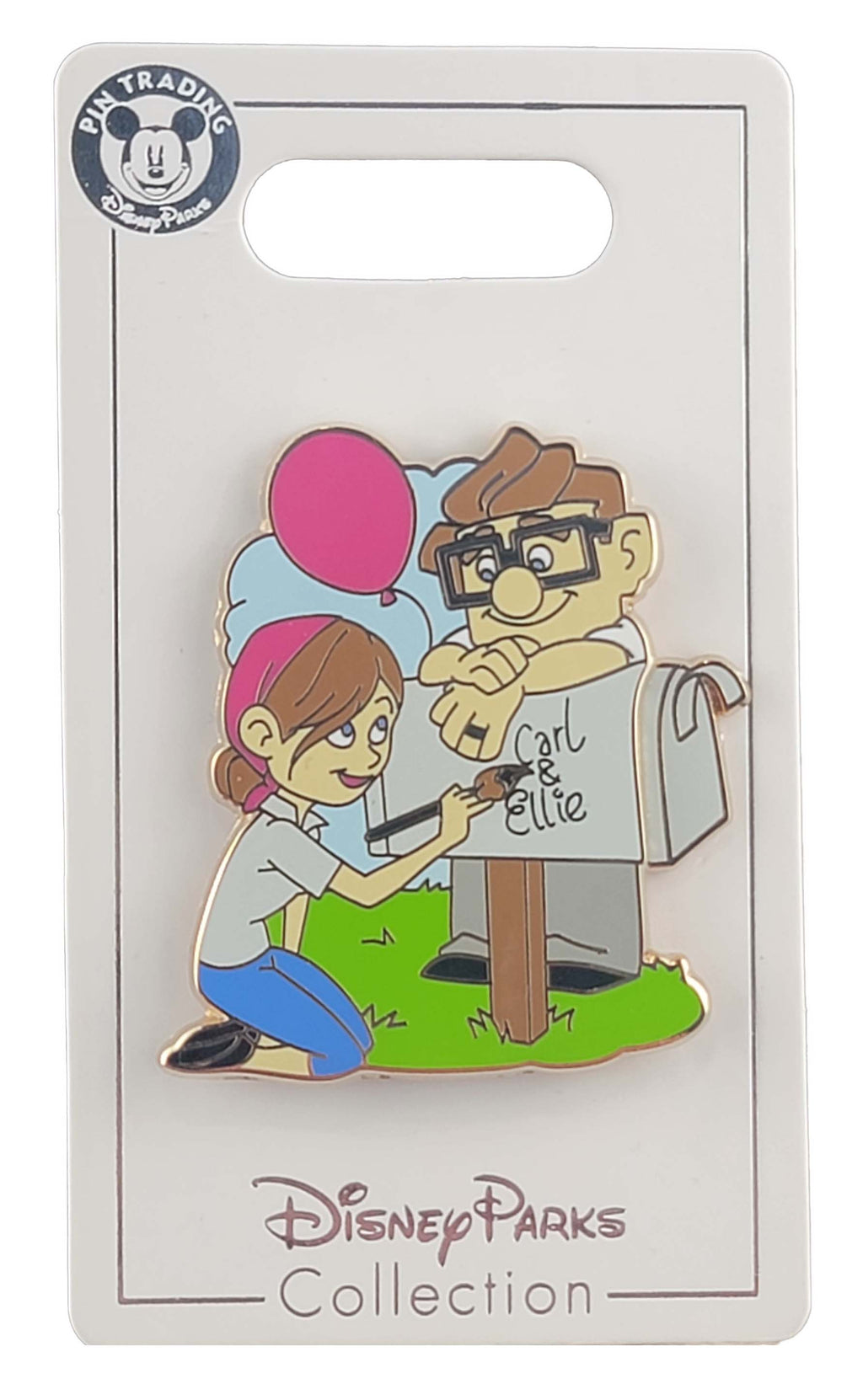 Disney Pin - Up - Carl and Ellie Painting the Mailbox - Hinged - alternate view 2