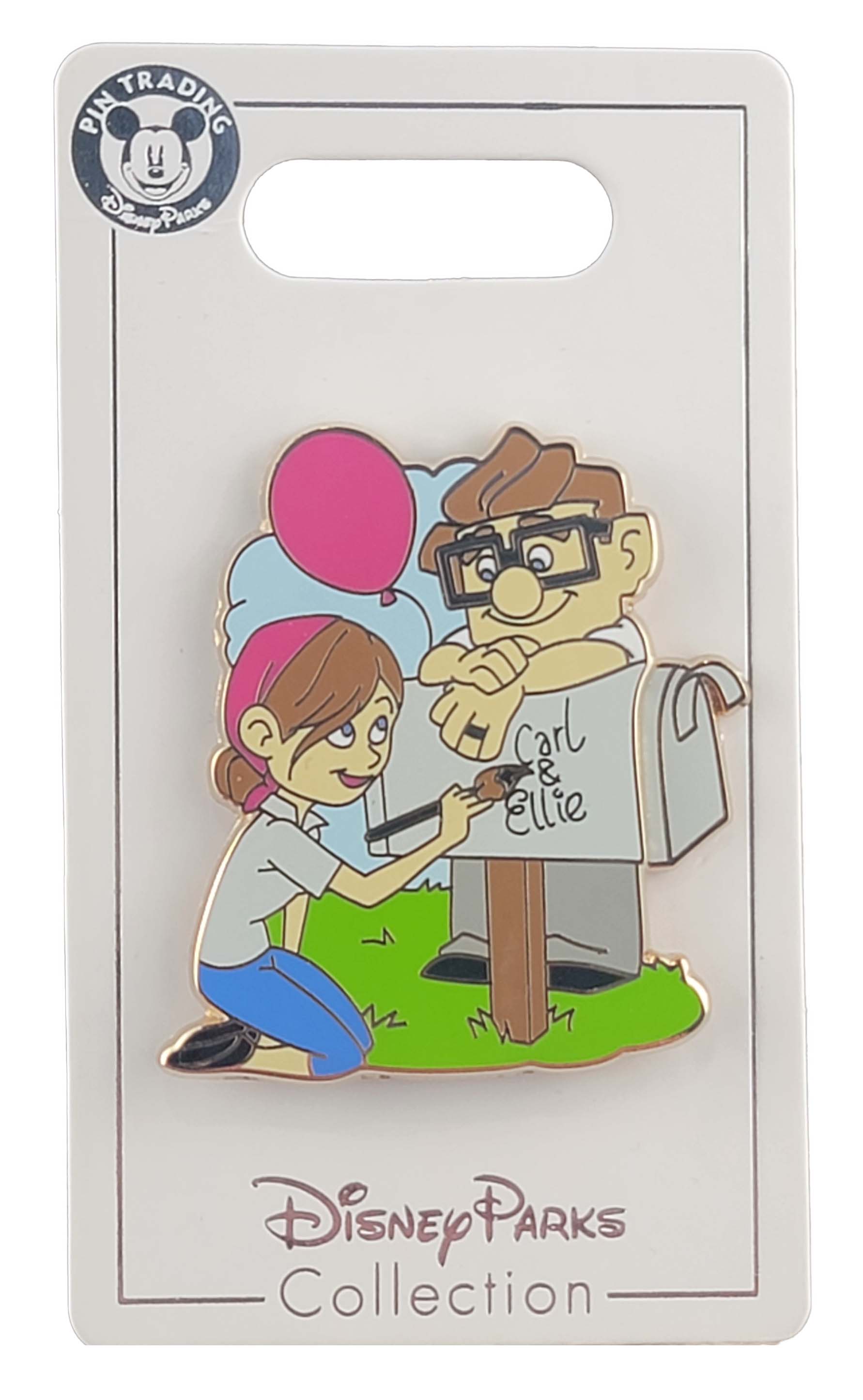 Disney Pin - Up - Carl and Ellie Painting the Mailbox - Hinged - alternate view 2
