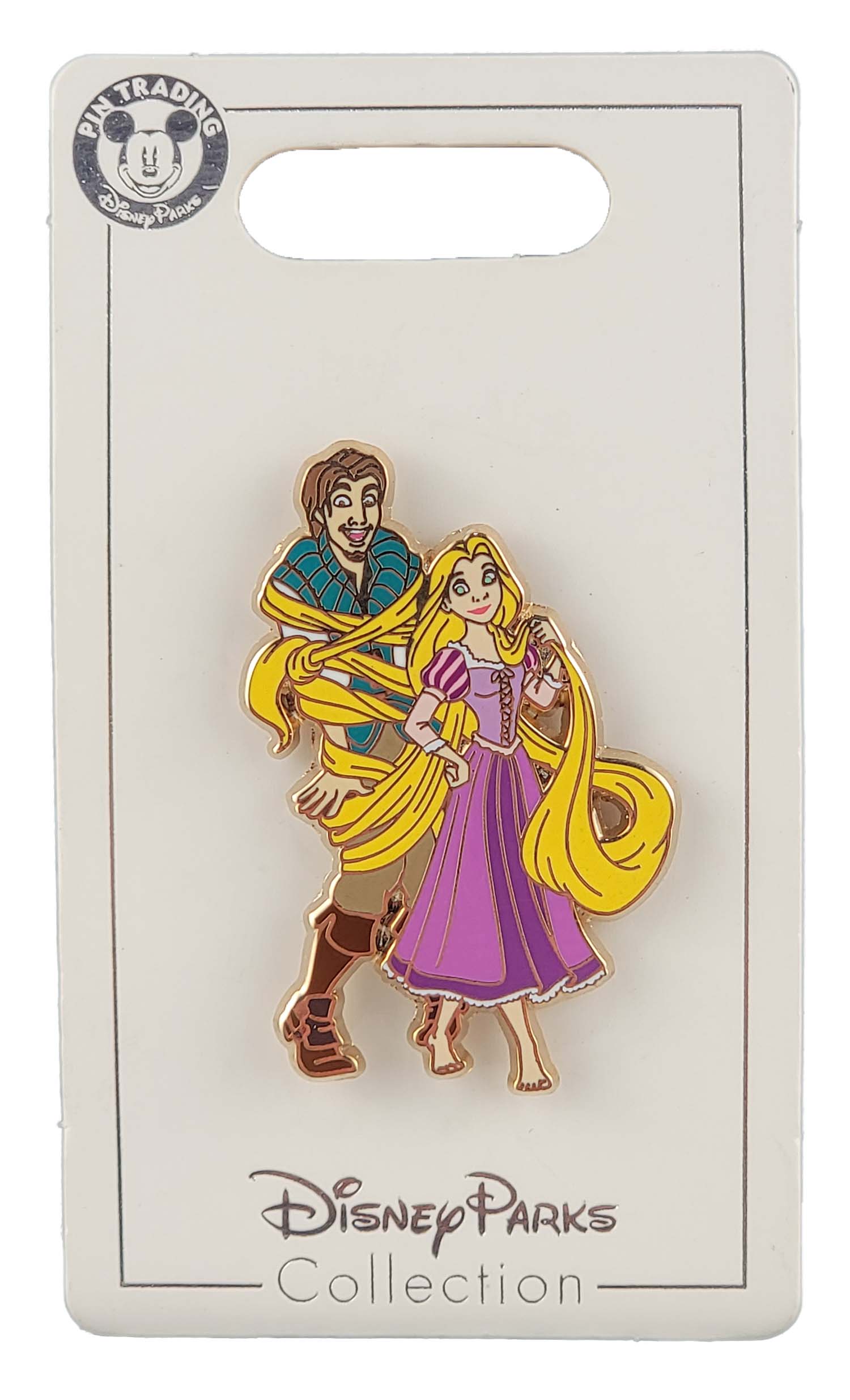 Disney Pin - Tangled - Flynn Rider Tangled In Rapunzel's Hair