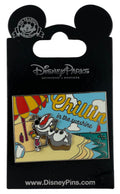 Disney Pin - Frozen - Olaf Chillin' in the Sunshine Postcard - front view