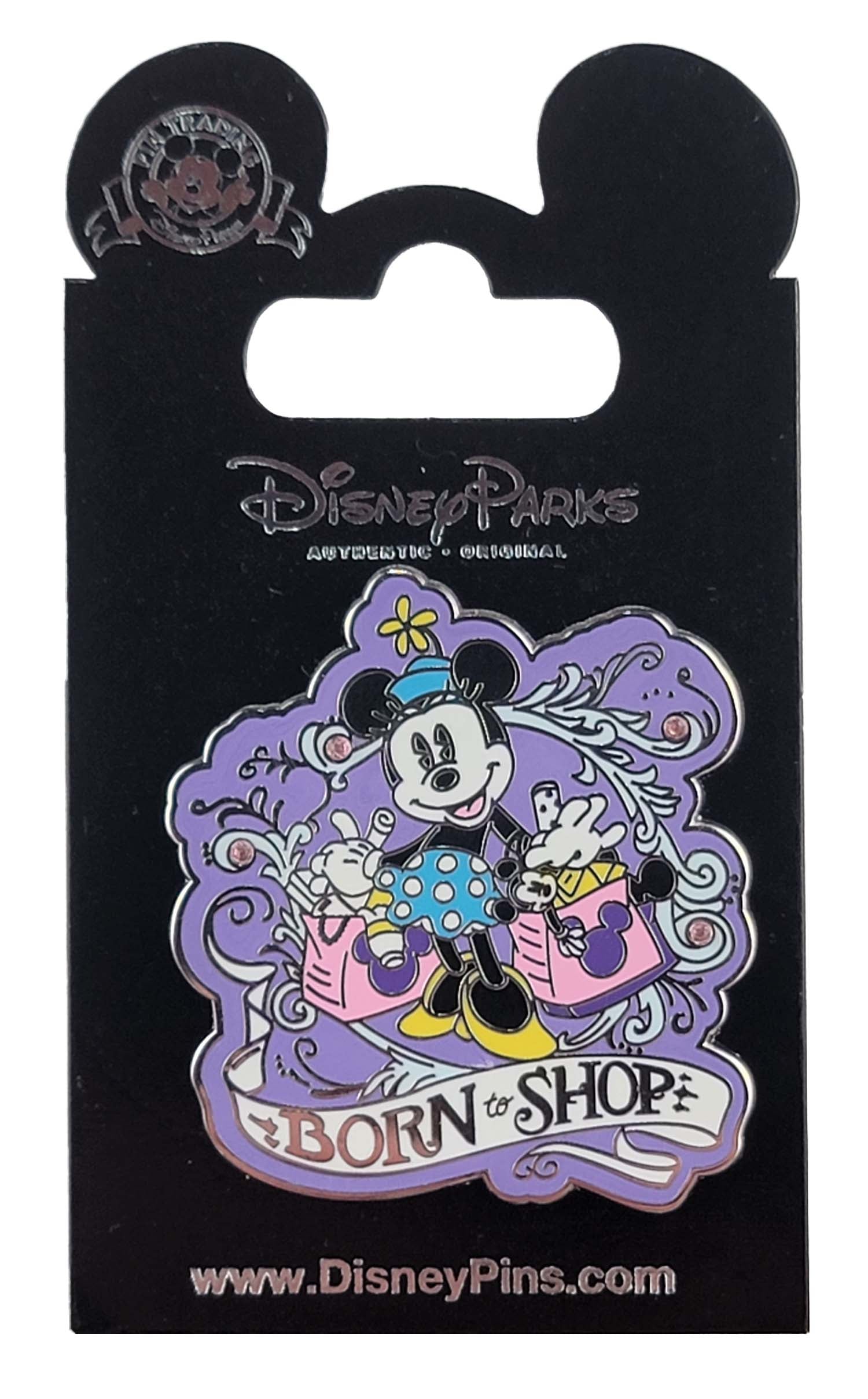 Disney Pin - Minnie Mouse - Born to Shop