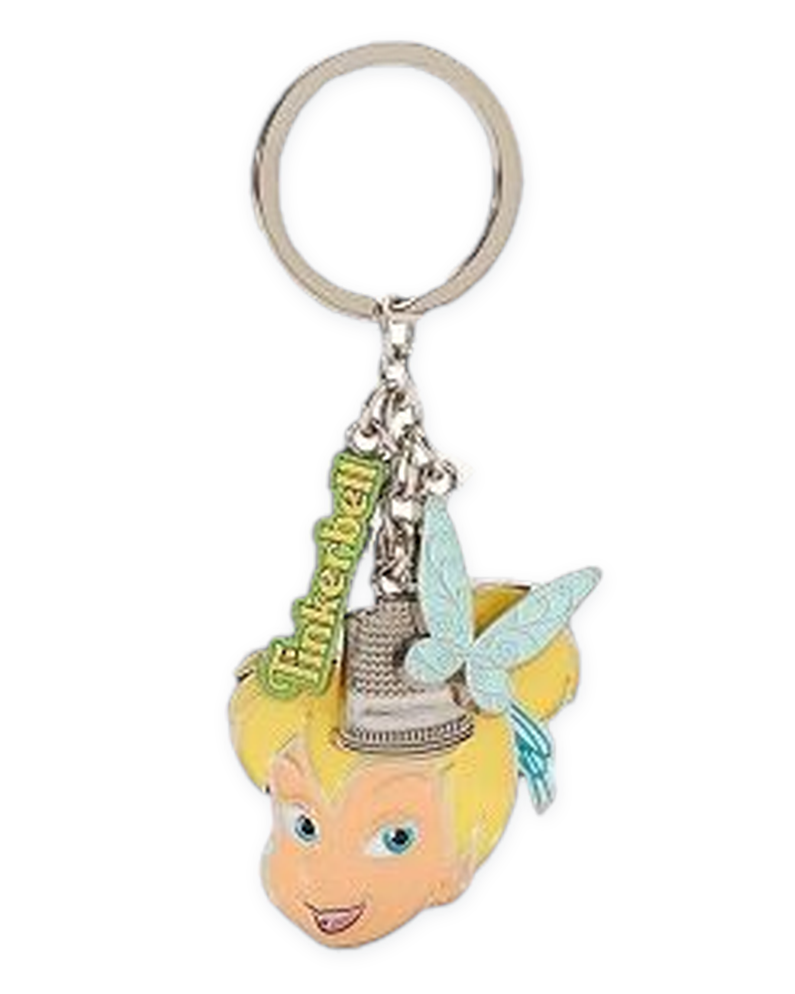 Disney Parks Keychain - Tinker Bell, Wings, and Thimble Charms
