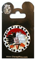 Disney Pin - Villains in Frames - 101 Dalmatians - Cruella De Vil - front view