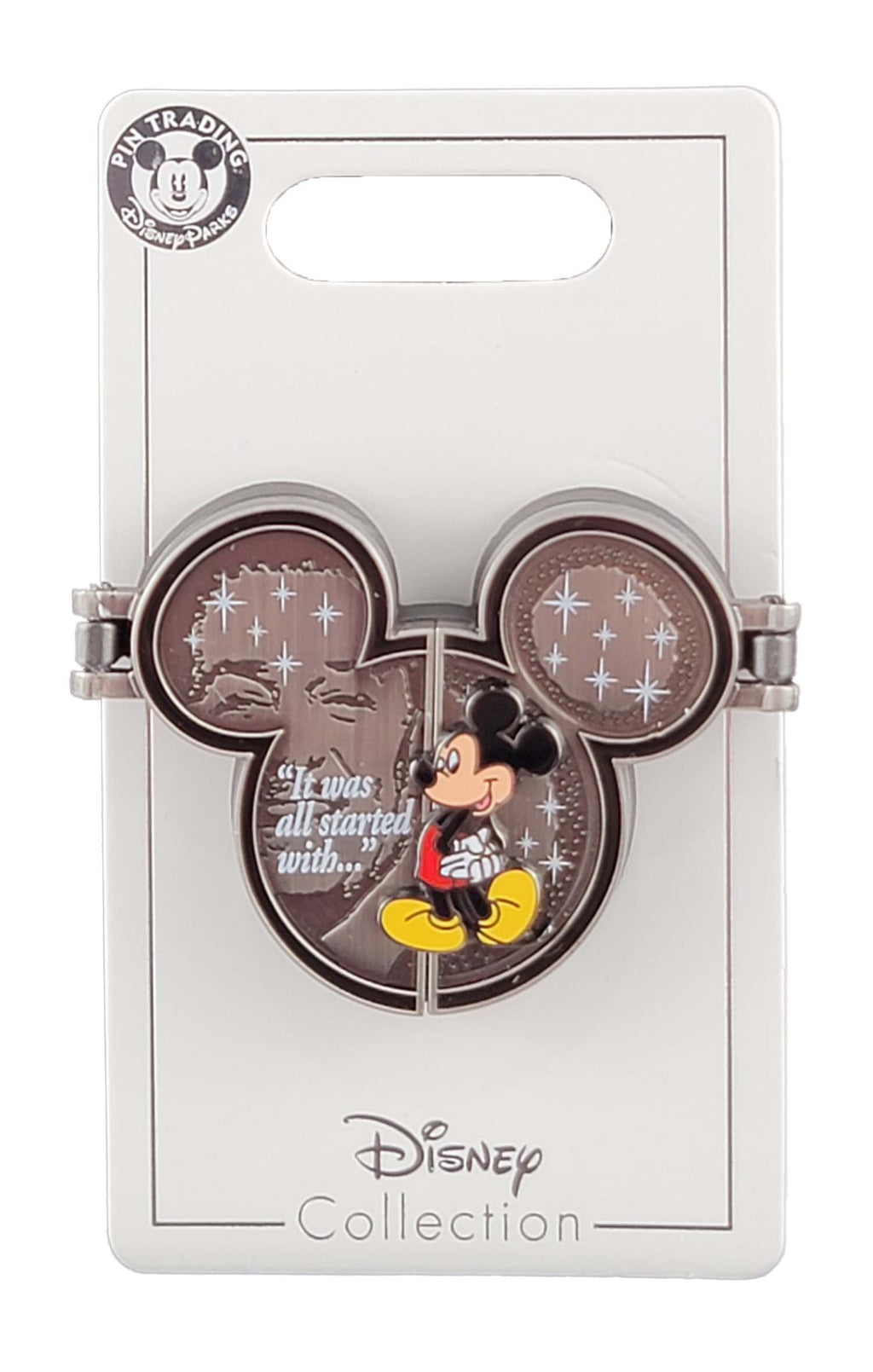 Disney Pin - Mickey, and Walt - It Was All Started With - a Mouse