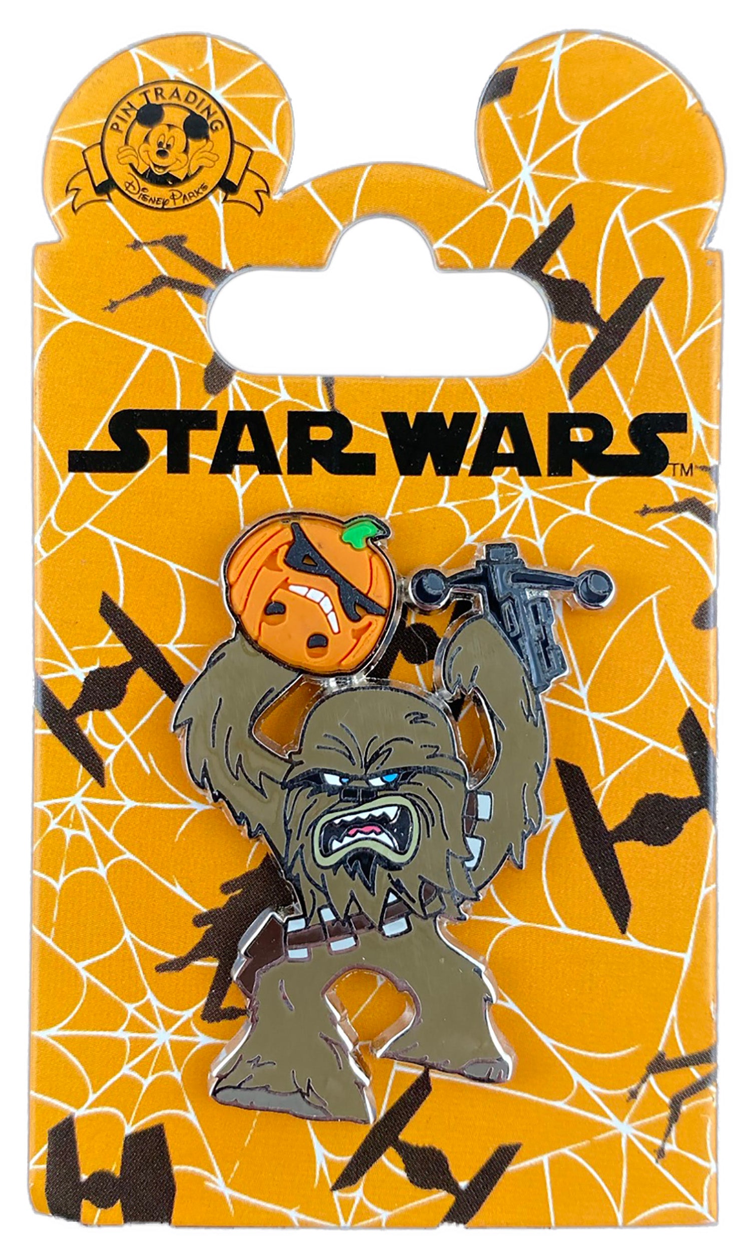 Disney Pin - Halloween 2015 - Star Wars - Chewbacca - Pumpkin