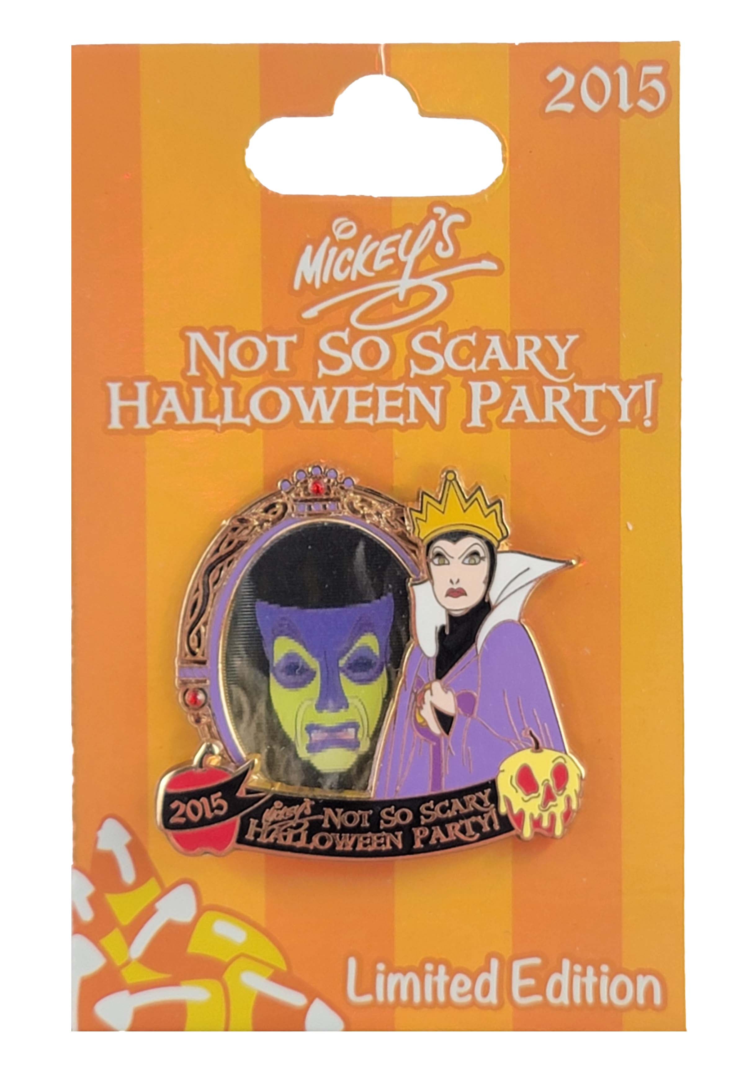 Disney Pin - MNSSHP 2015 - Evil Queen and Lenticular Mirror - Halloween Party