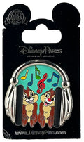 Disney Pin - Chip and Dale in Headphones