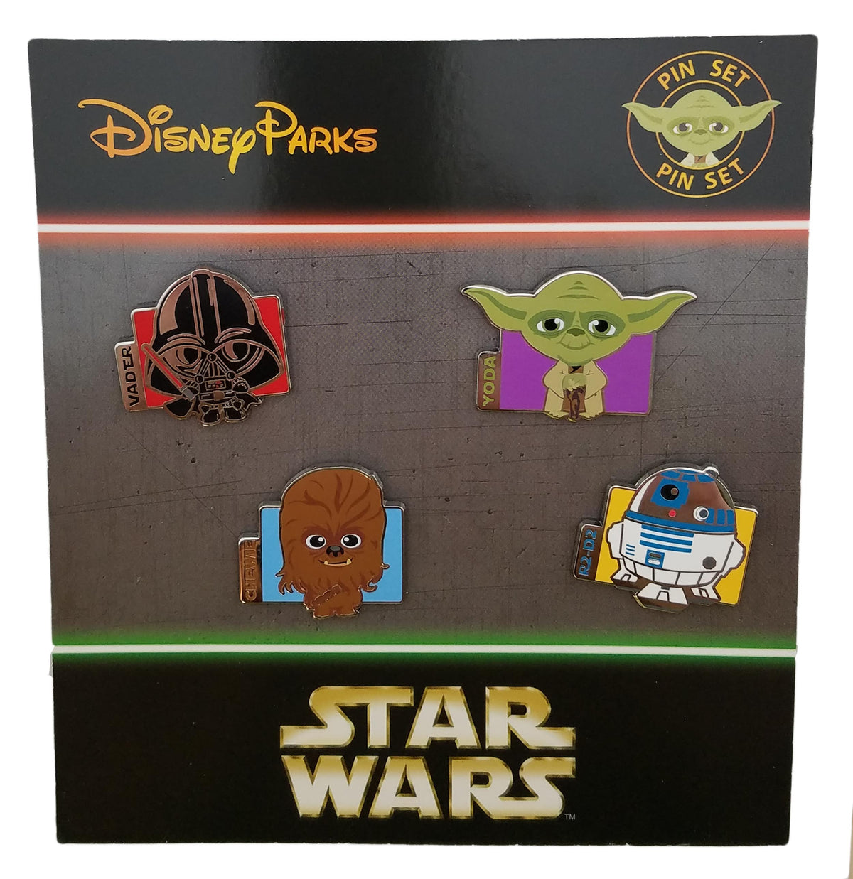 Disney Pin - Booster Set - Star Wars Cuties - 4-Pin Set - front view