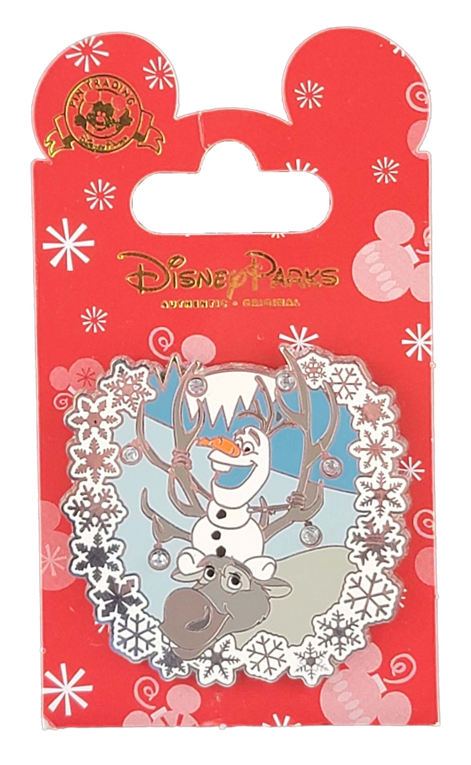 Disney Pin - Christmas Holiday 2015 - Frozen - Sven and Olaf