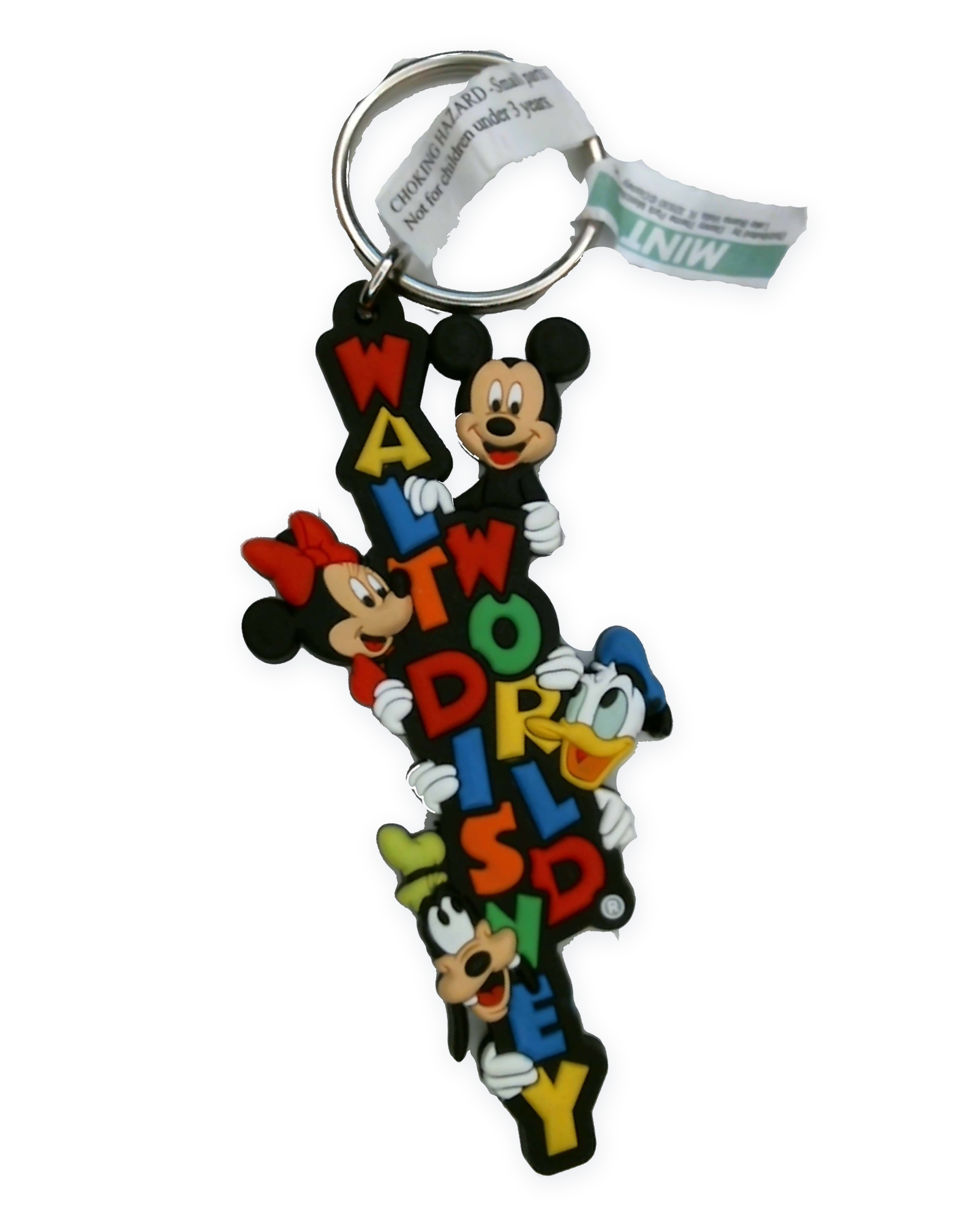 Disney Parks Keychain - Soft Touch - Walt Disney World Letters Fab 4