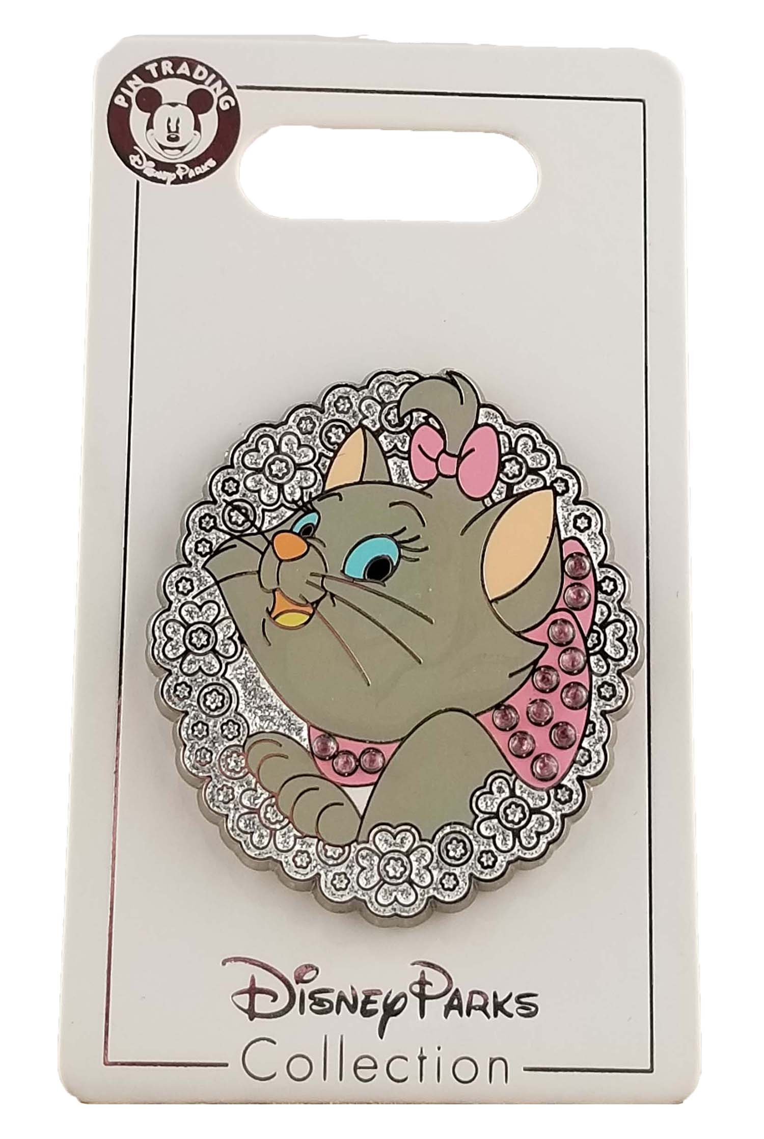 Disney Pin - Aristocats - Marie - Flowers and Jewels