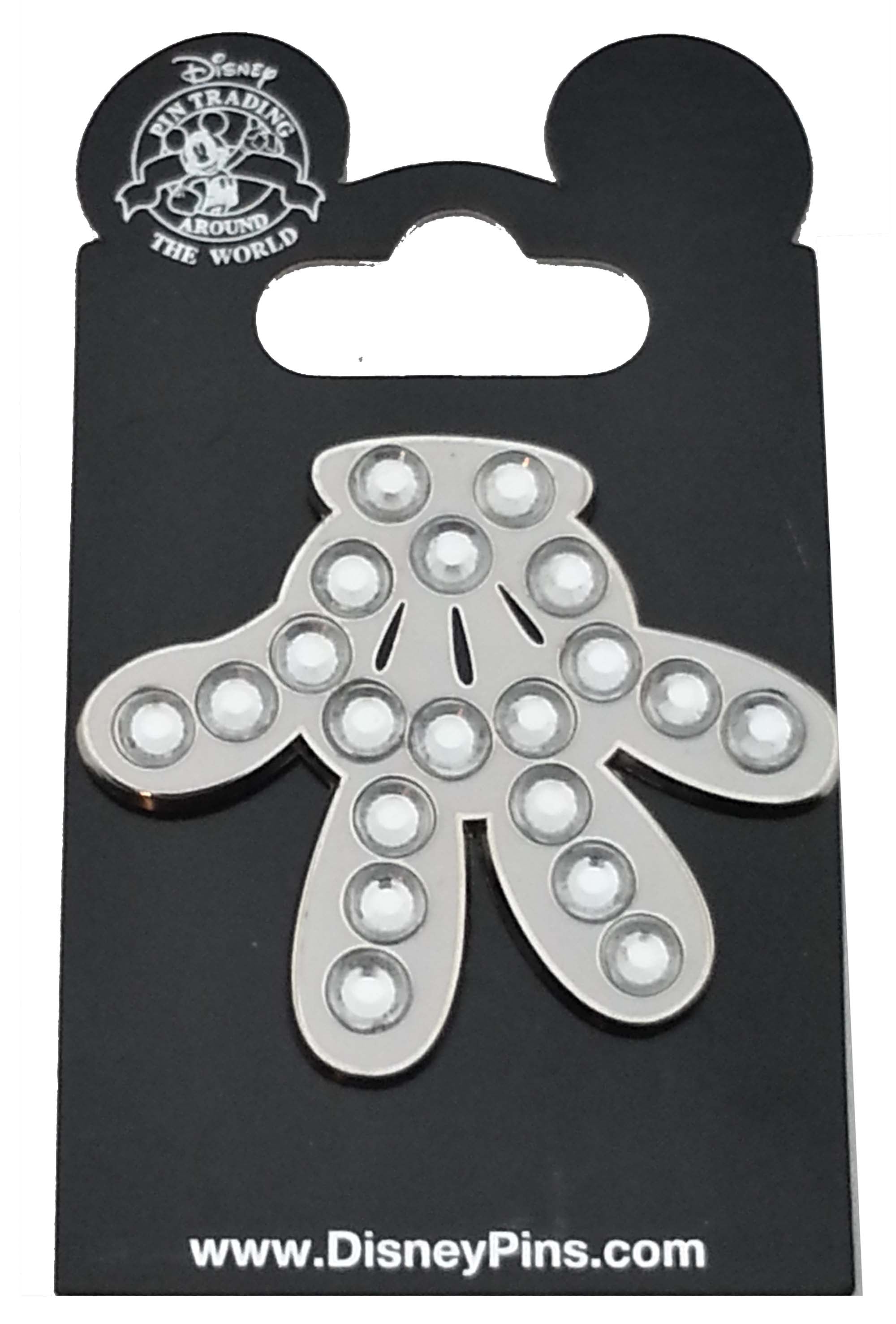 Disney Pin - Mickey Mouse Jeweled Glove