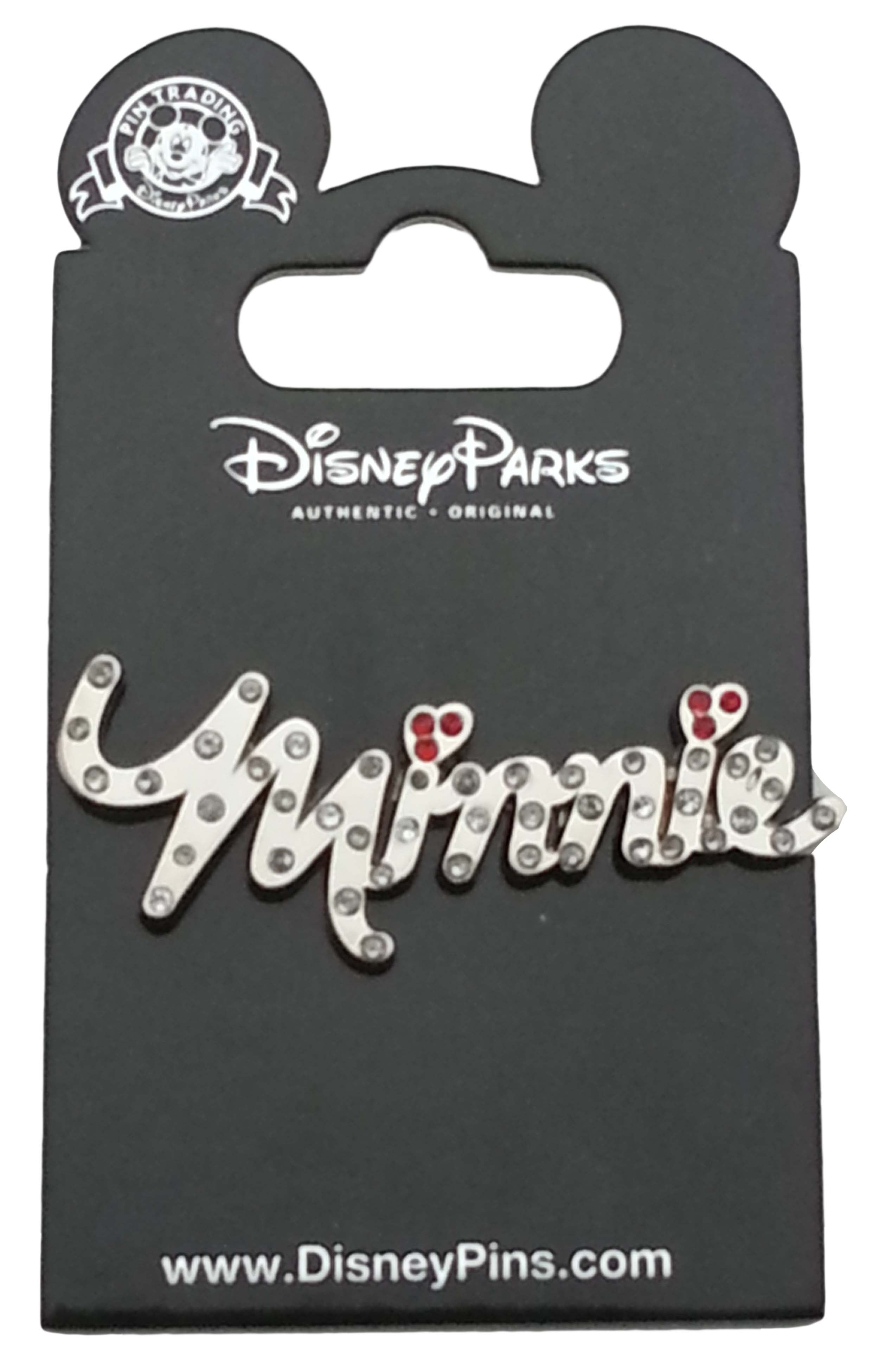 Disney Pin - Minnie Gemmed Name