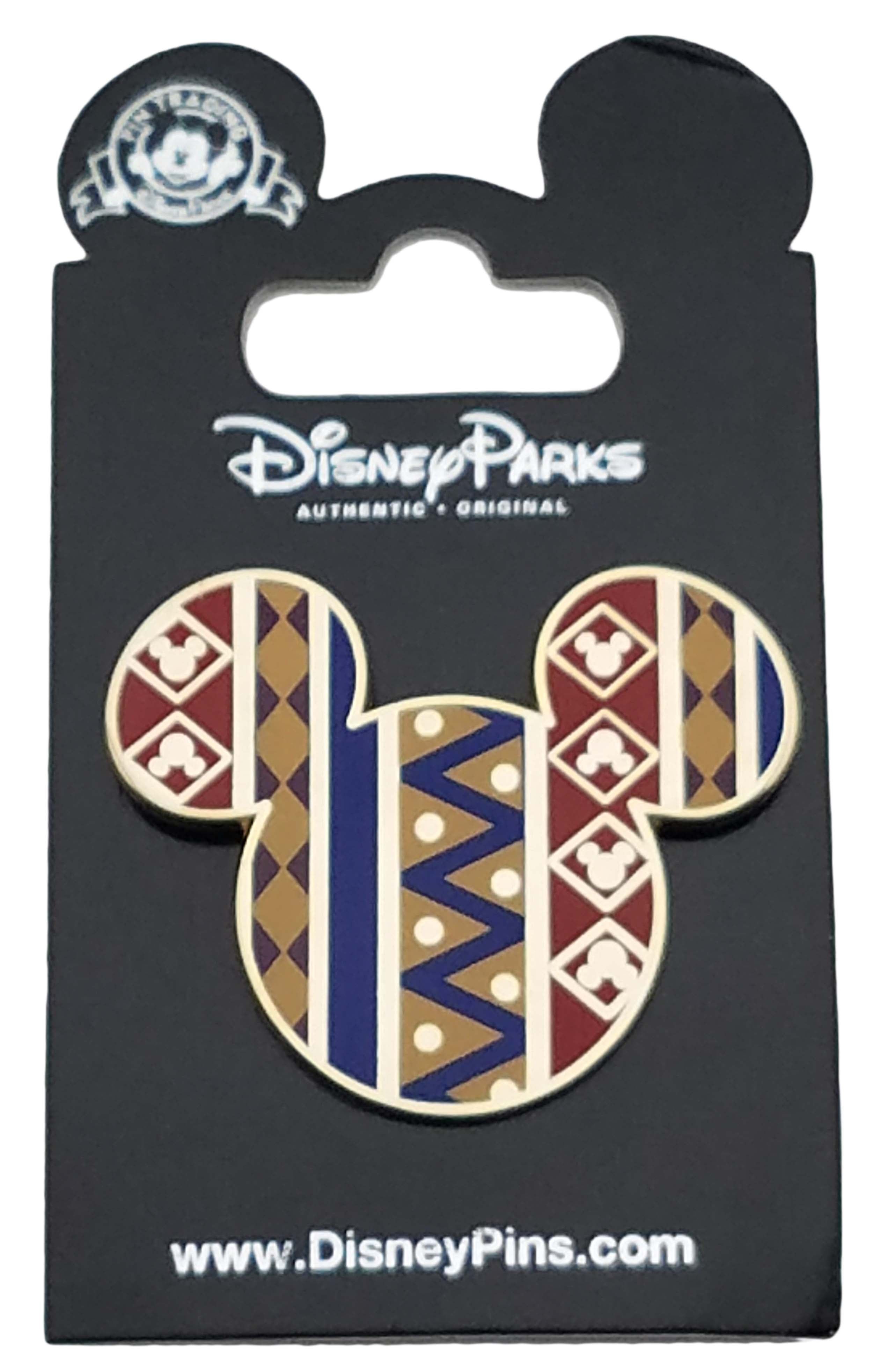 Disney Pin - Mickey Icon - African Pattern