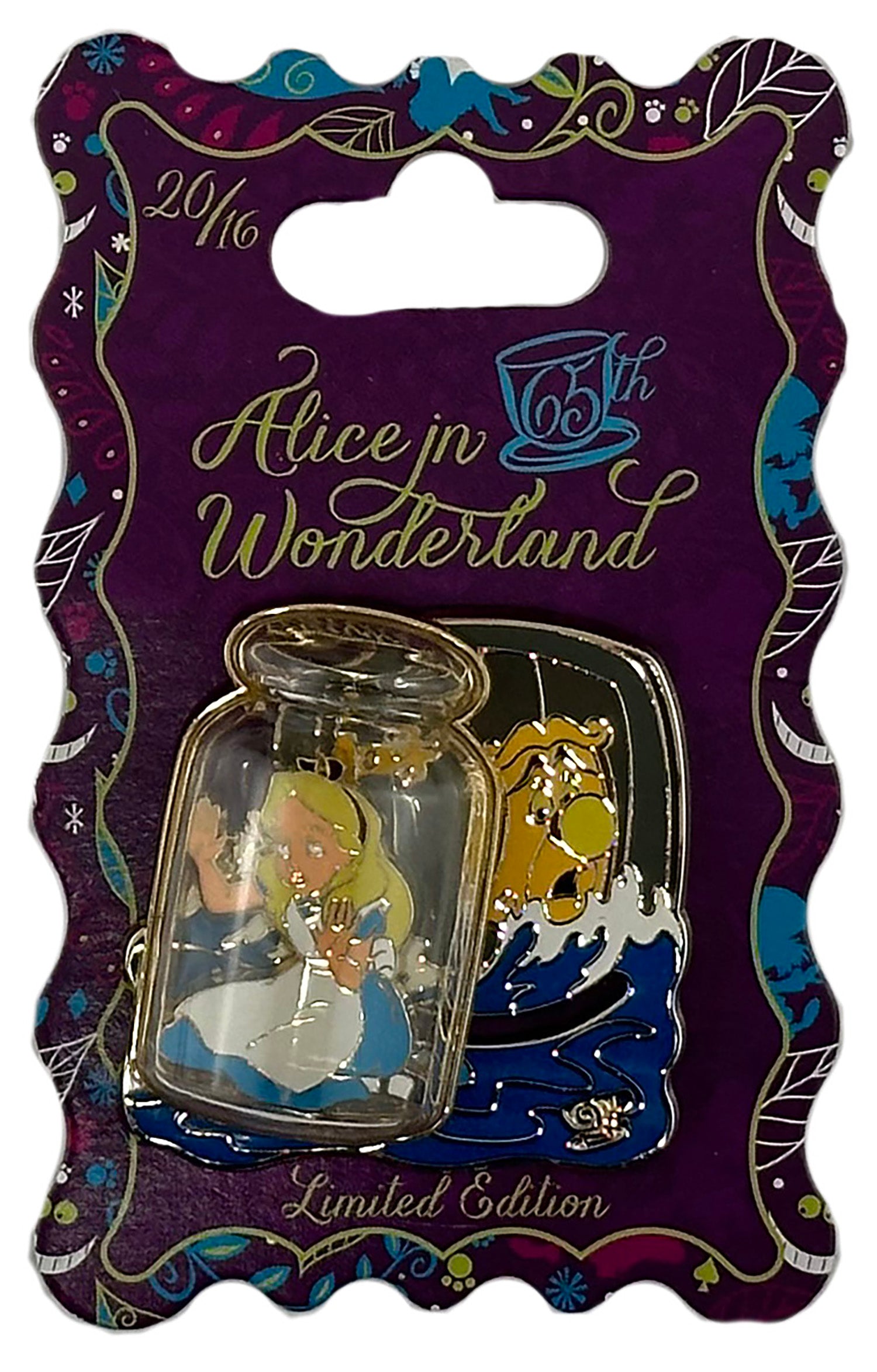Disney Pin - Alice in Wonderland 65th Anniversary - Alice in Glass Bottle