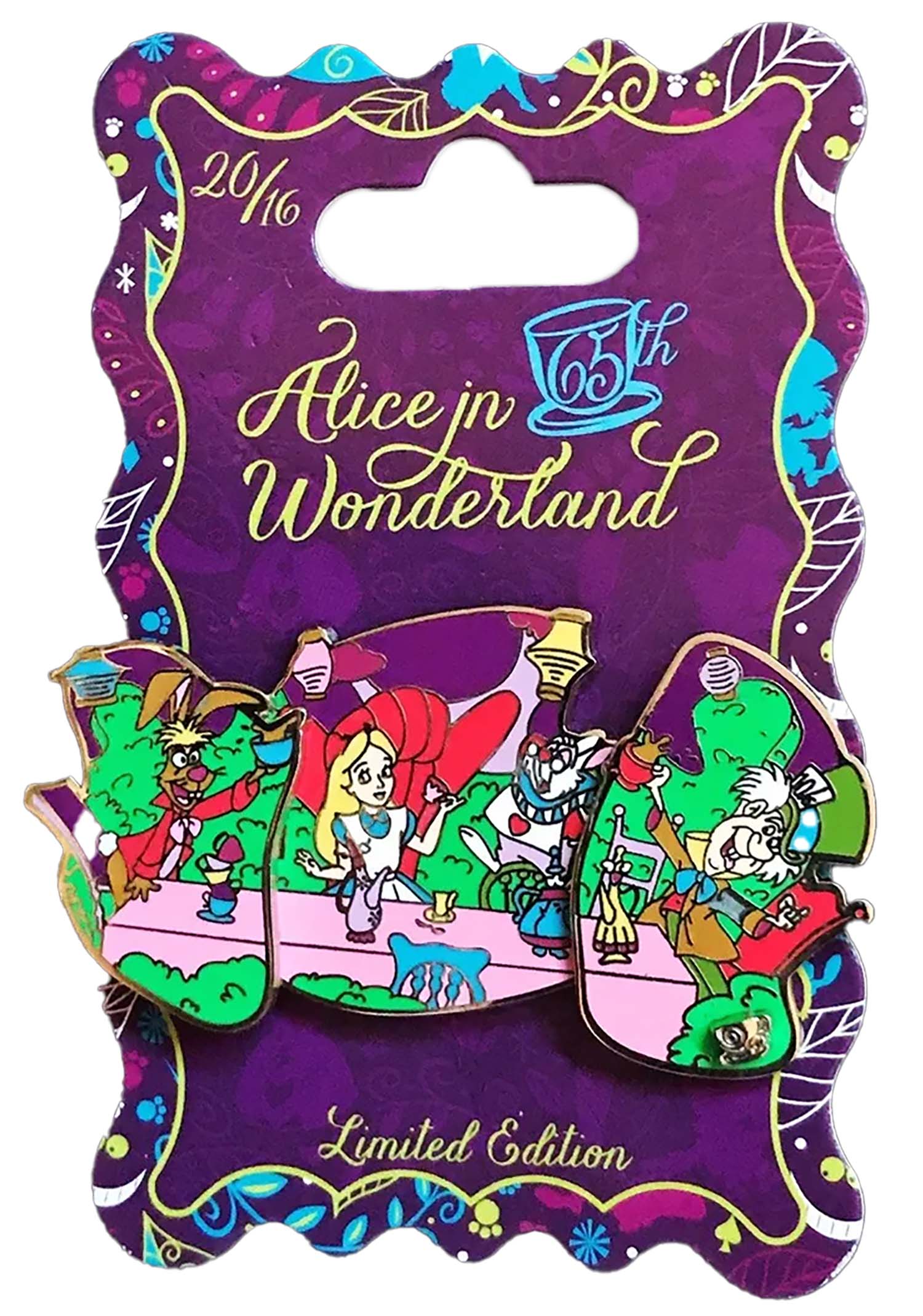 Disney Pin - Alice in Wonderland - 65th Anniversary - Alice at the Mad Tea Party