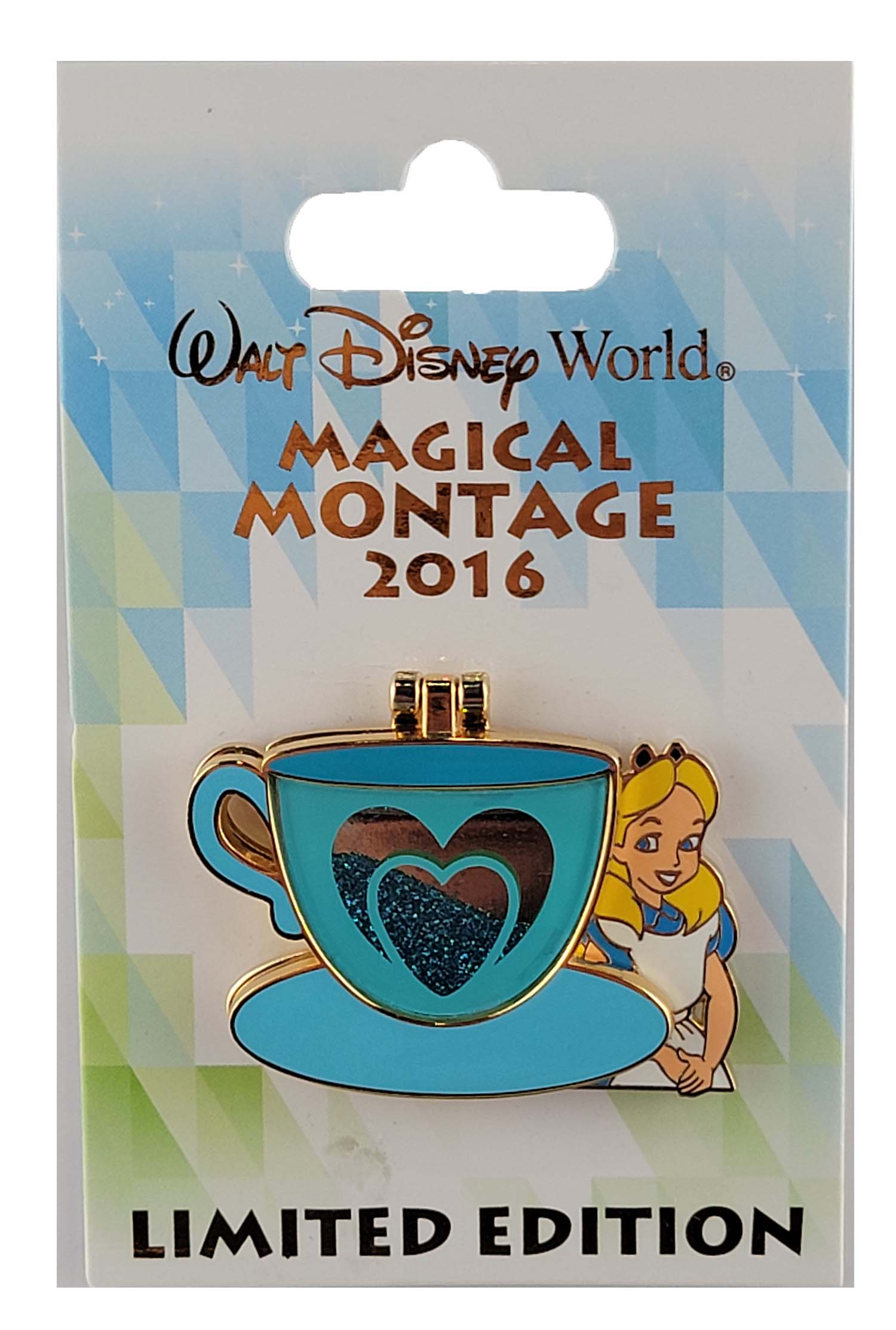 Disney Pin - Alice and Cheshire Cat Teacup - Magical Montage - Hinged, view 1