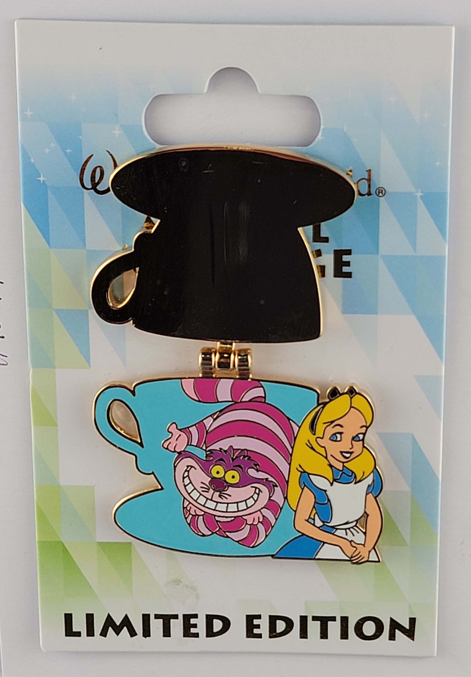 Disney Pin - Alice and Cheshire Cat Teacup - Magical Montage - Hinged, view 2