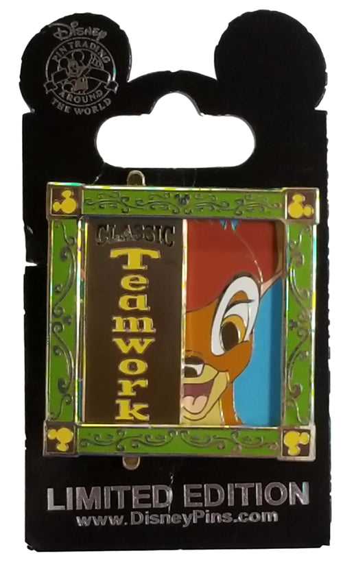 Disney Cast Pin - Classic Teamwork 2016 - Bambi and Thumper - front view