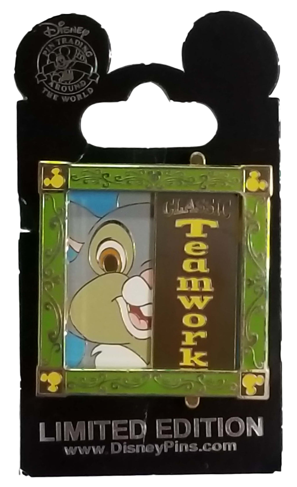 Disney Cast Pin - Classic Teamwork 2016 - Bambi and Thumper - alternate view 2