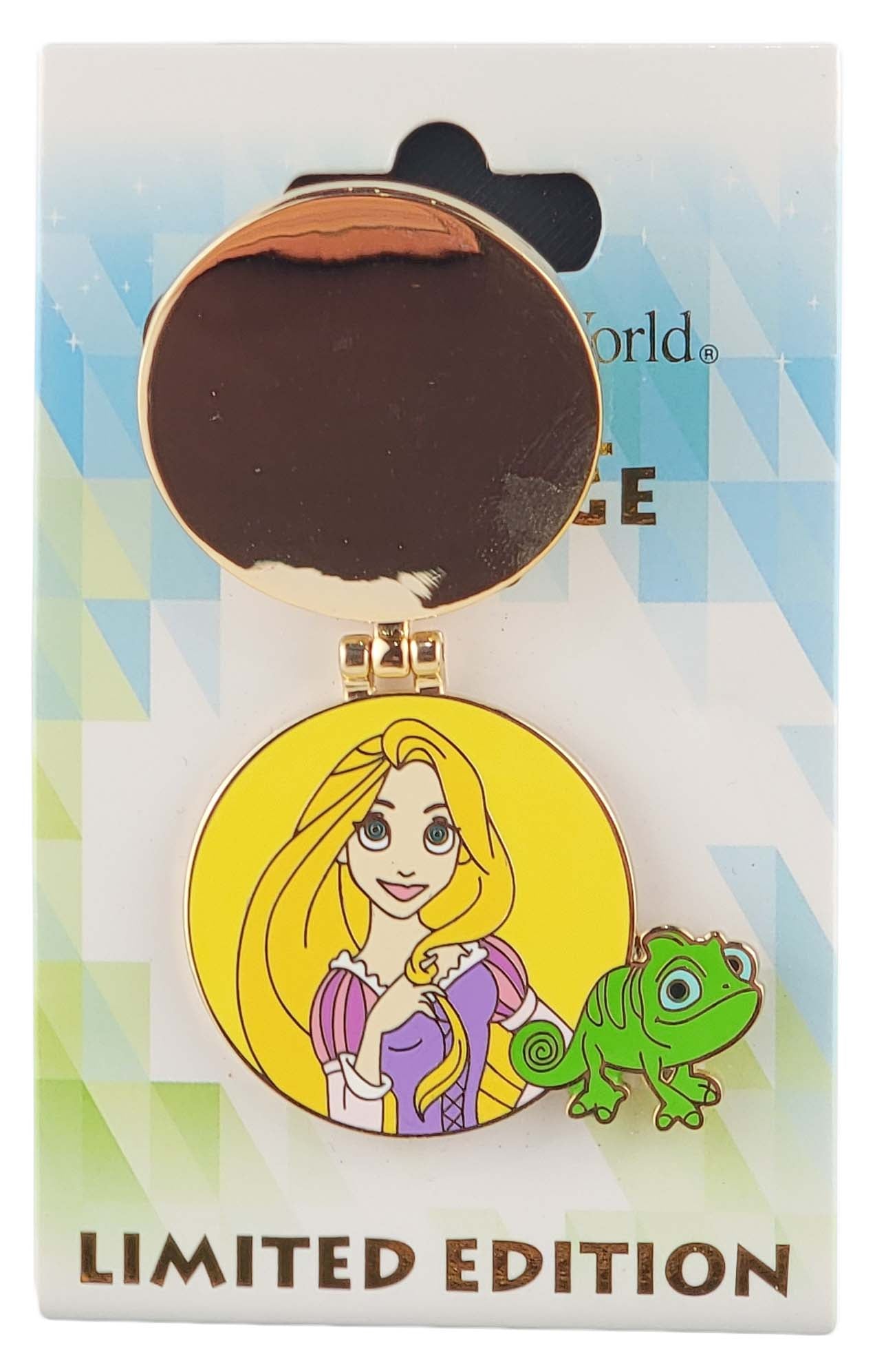 Disney Pin - Magical Montage - Rapunzel and Pascal - Corona Sun - Hinged