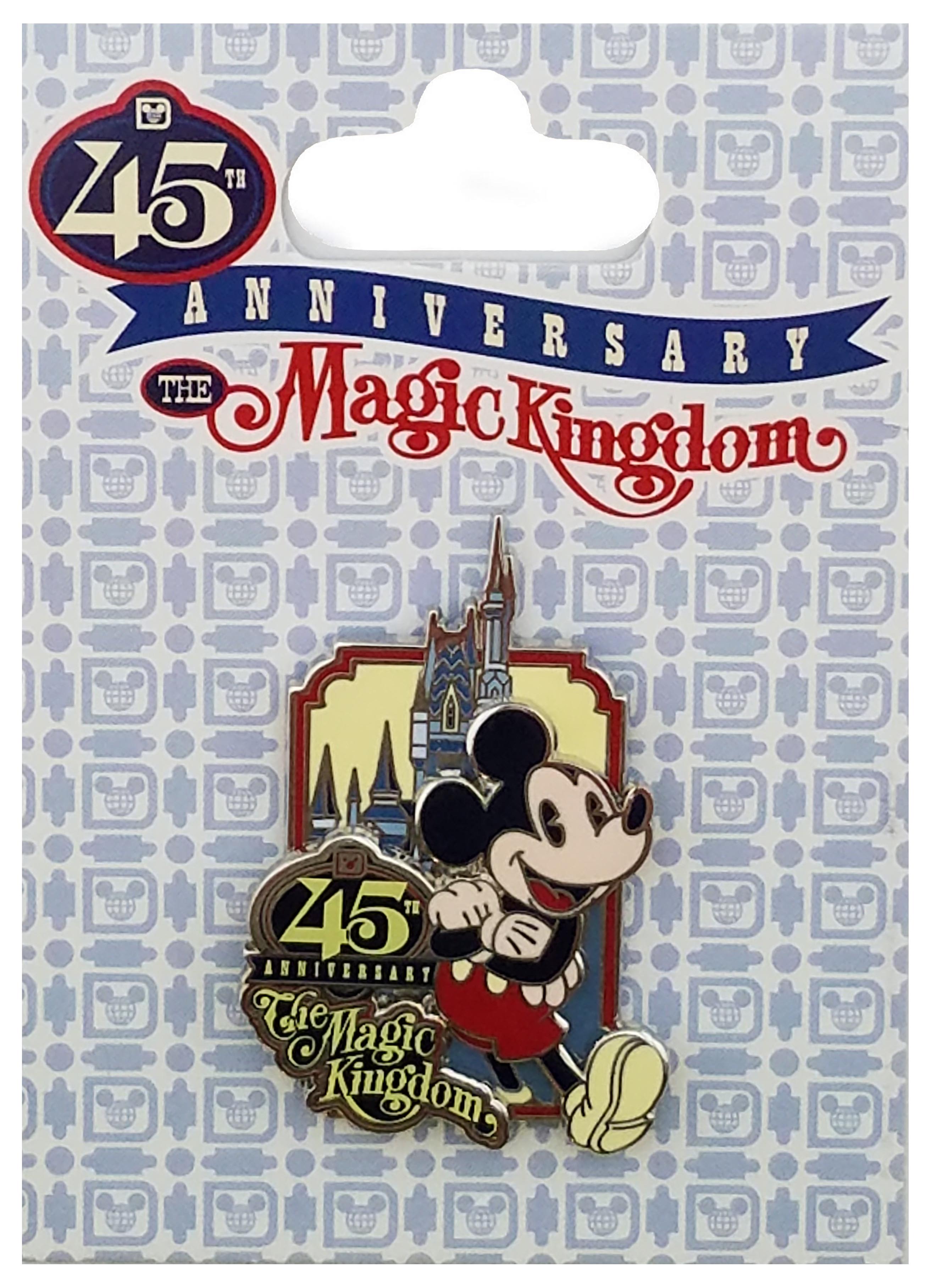 Disney Pin - The Magic Kingdom - 45th Anniversary - Mickey Mouse - Logo