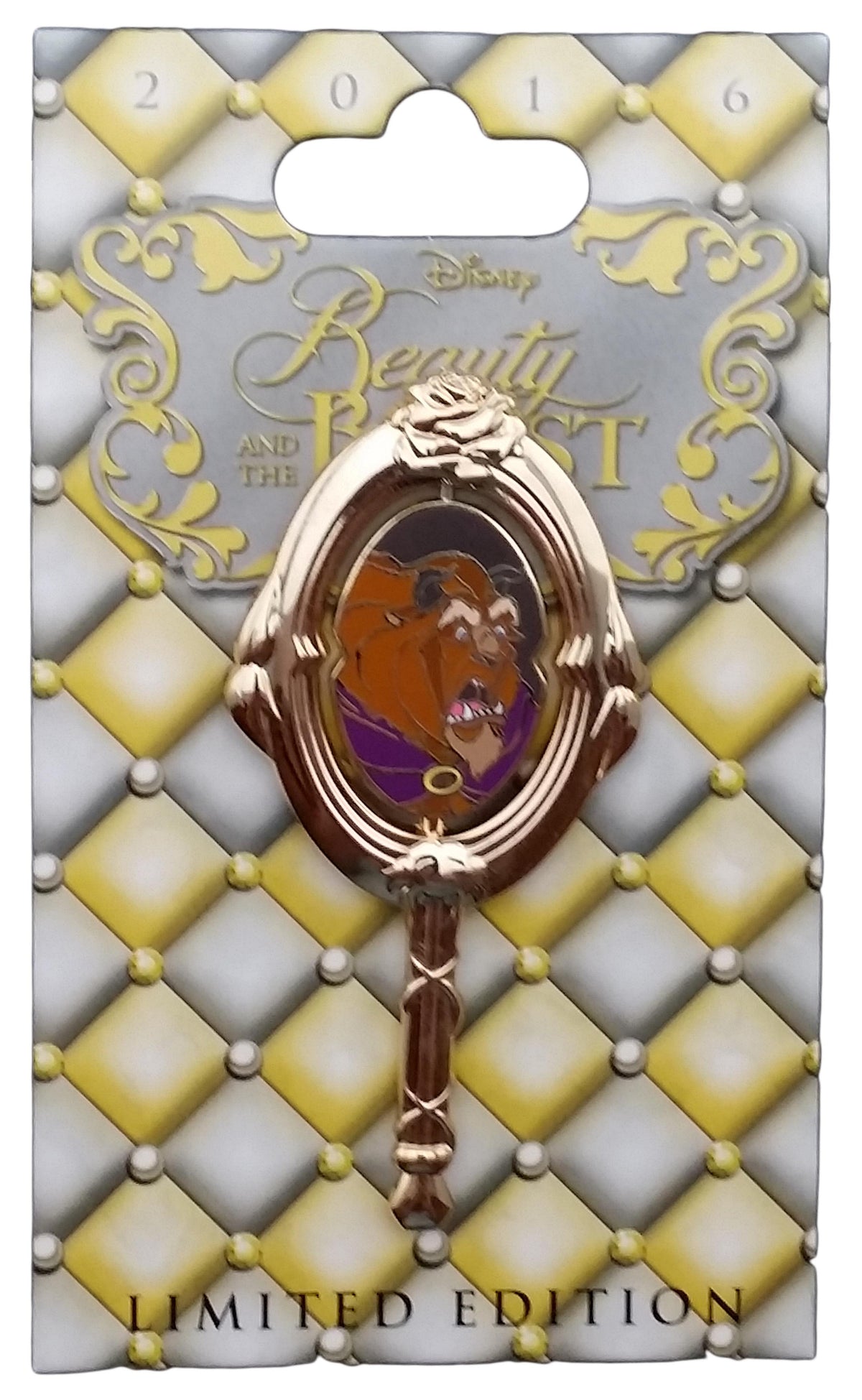 Disney Pin - Beauty and the Beast 25th - Belle and Beast Mirror - LE 4000 - alternate view 2