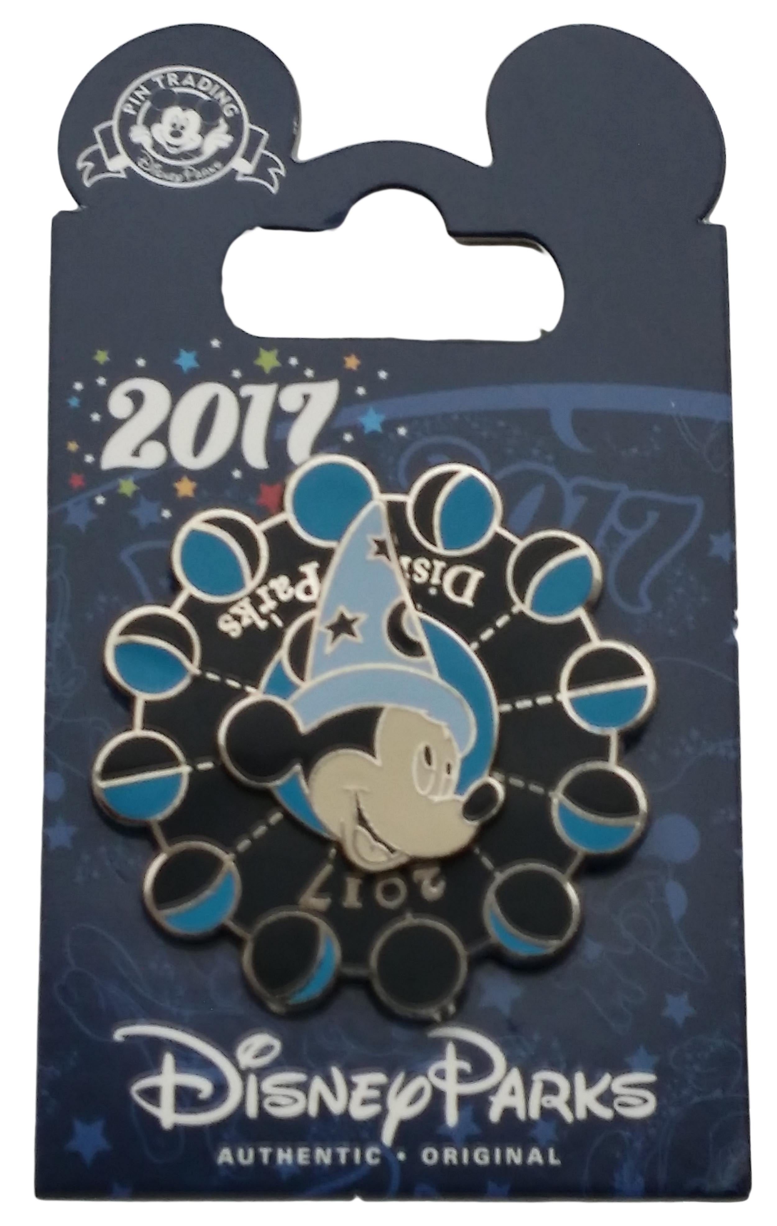 Disney Pin - WDW Dated 2017 - Sorcerer Mickey - Phases of the Moon - Spinner, view 2