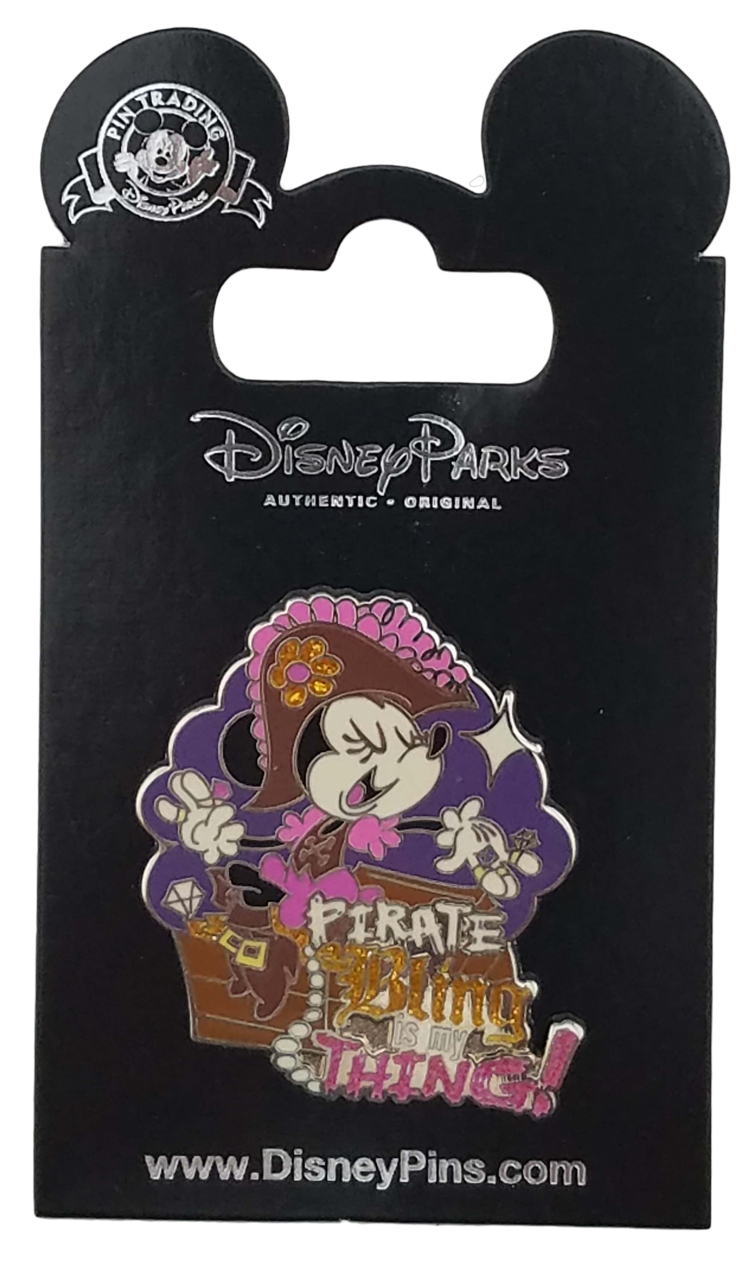 Disney Pin - Minnie Mouse - Pirate Bling is My Thing - front view
