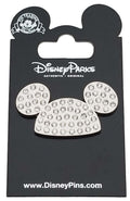 Disney Pin - Mickey Mouse - Jeweled Ear Hat - Silver