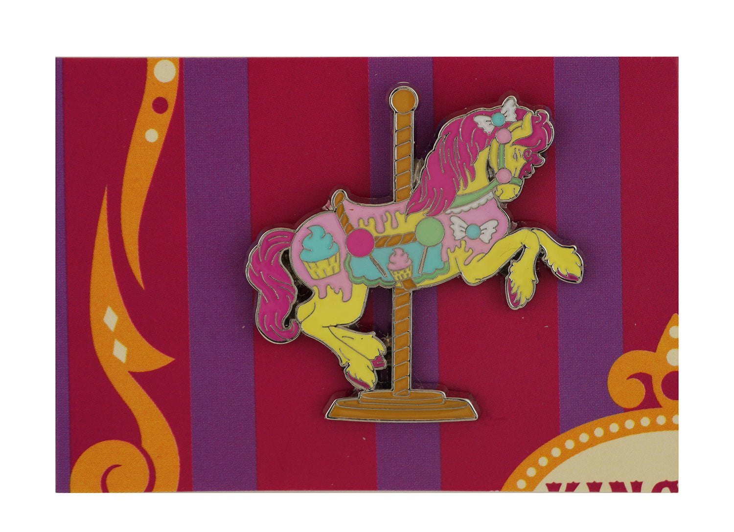 Disney Pin - Kingdom Carousel Booster - Candy Horse - Pin Only