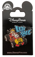 Disney Pin - Mickey Race Car - Let's Roll